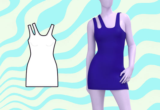 How To Sew A Stretch Dress With Straps