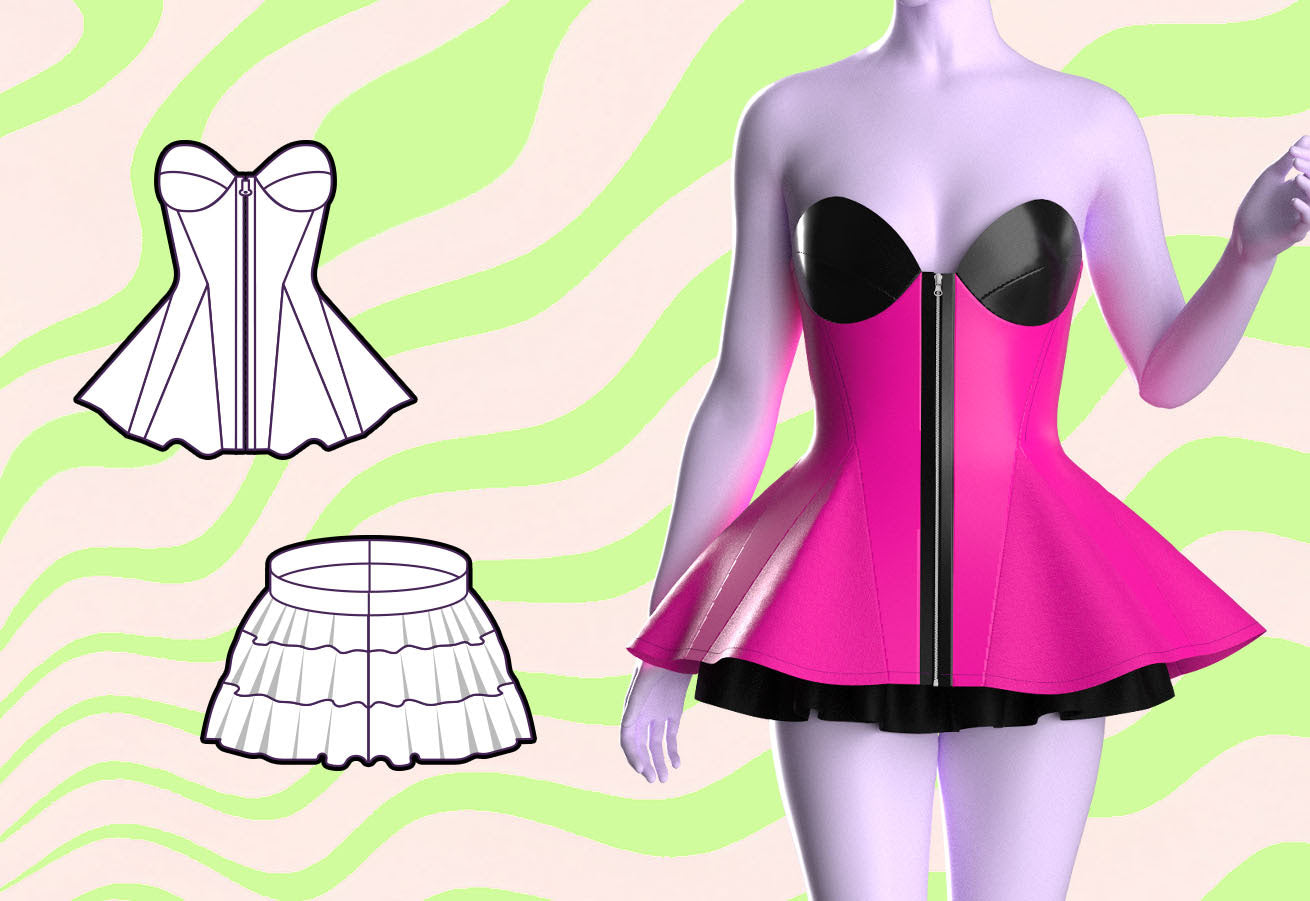 How To Sew A Peplum Corset Dress Katkow How To Sew A Peplum Corset Dress Katkow