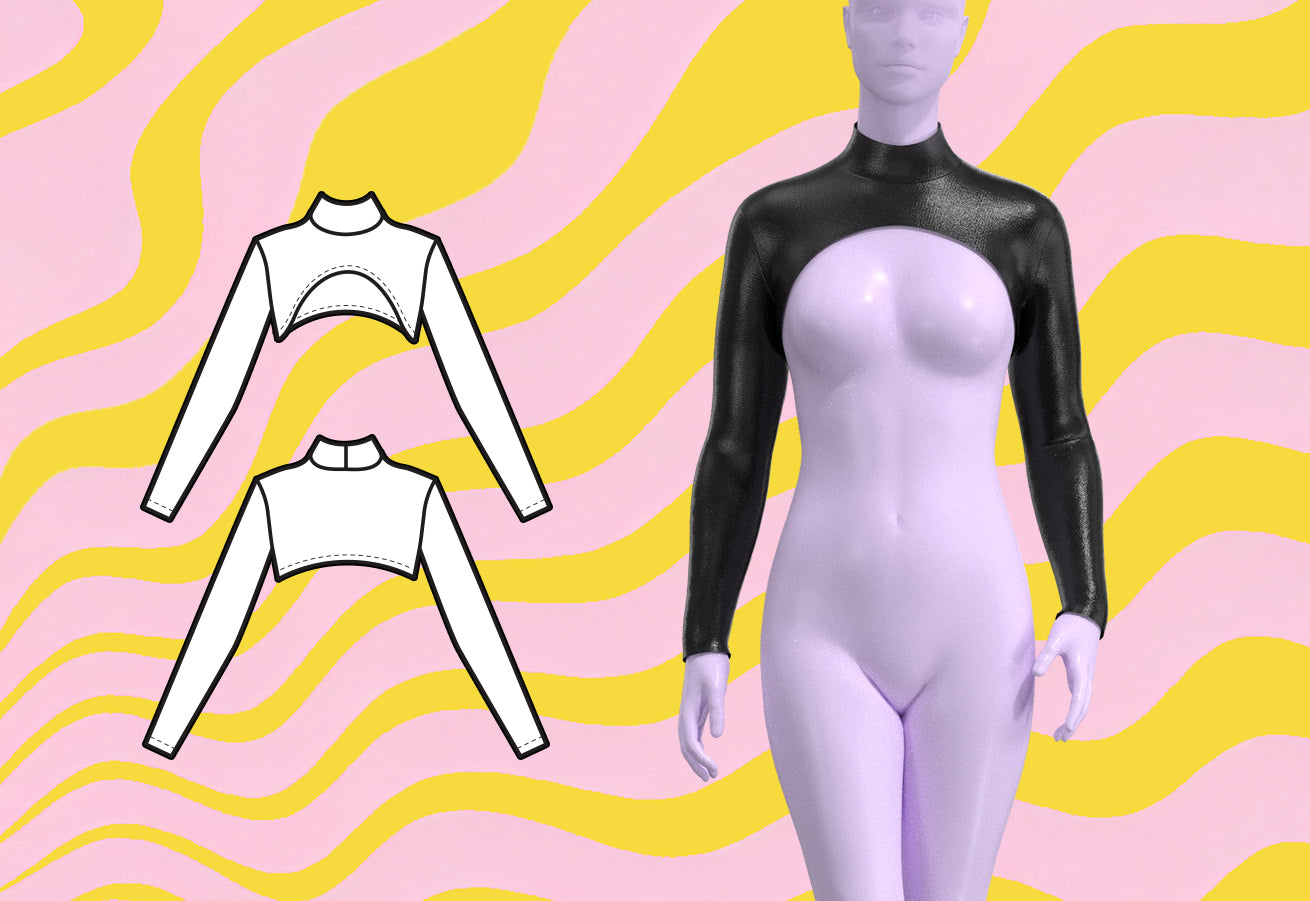 How to Sew A Long Sleeve Shrug – Katkow