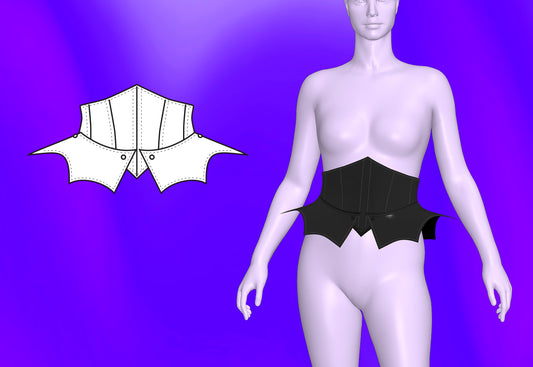 How to Sew a Bat Corset with Hip Flare