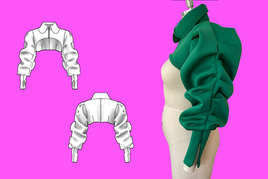 How to Sew a Ruched Sleeve Shrug