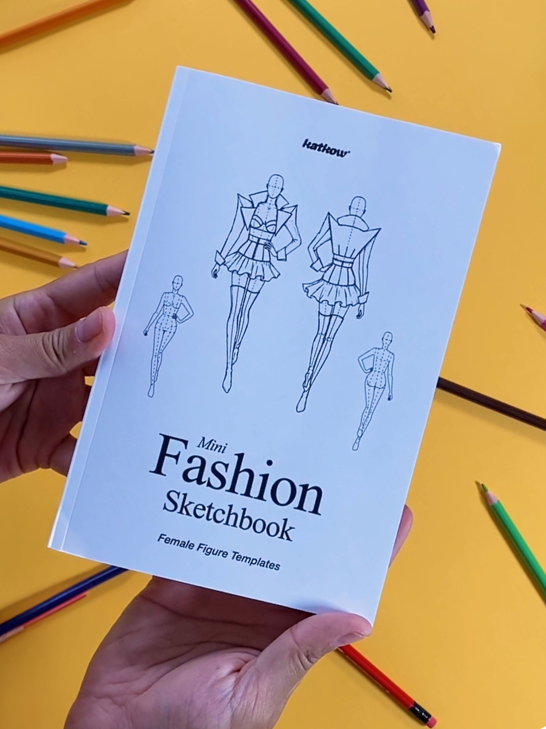 Mini Fashion Sketchbook - Female Figure Templates