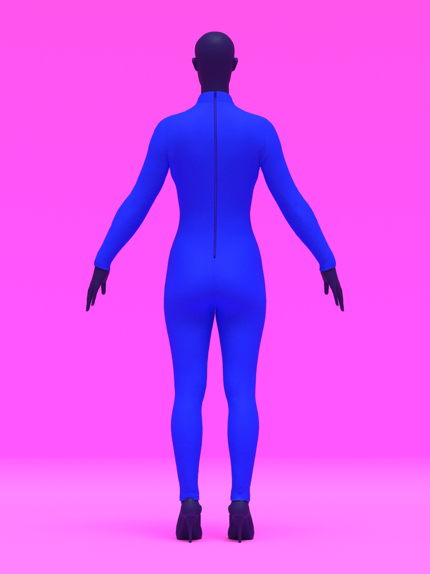 Catsuit Sewing Pattern (Sizes XS-4X) - PDF Drag Queen Costume Cosplay Womens Standard Outfit Rave DIY Katkow Back