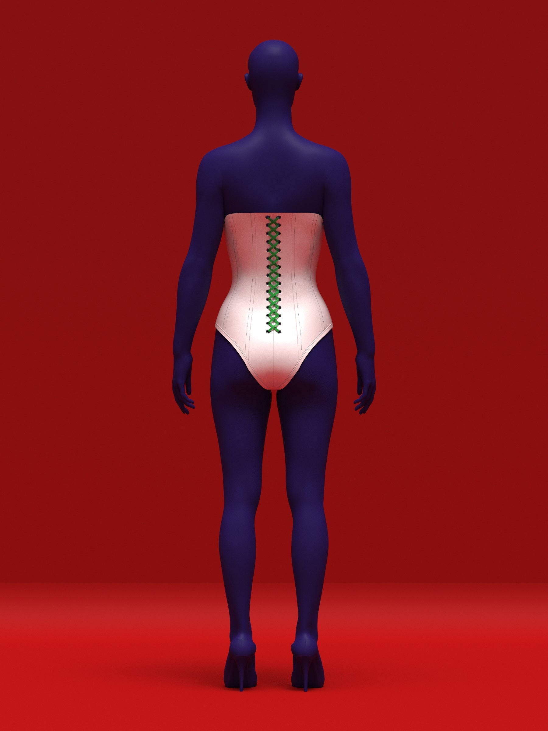 Off-Shoulder Bow Corset Leotard (XS-4X) Drag Queen Sewing Pattern Costume Holiday Evening Bodysuit Boned Oversized Campy Elegant Back Corset