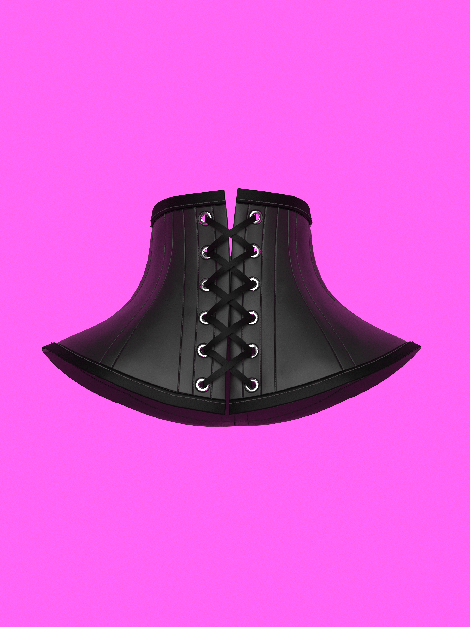 Rounded Neck Corset Sewing Pattern For Drag Queens Cosplay Alternative Fetish Goth Costumes Outfits