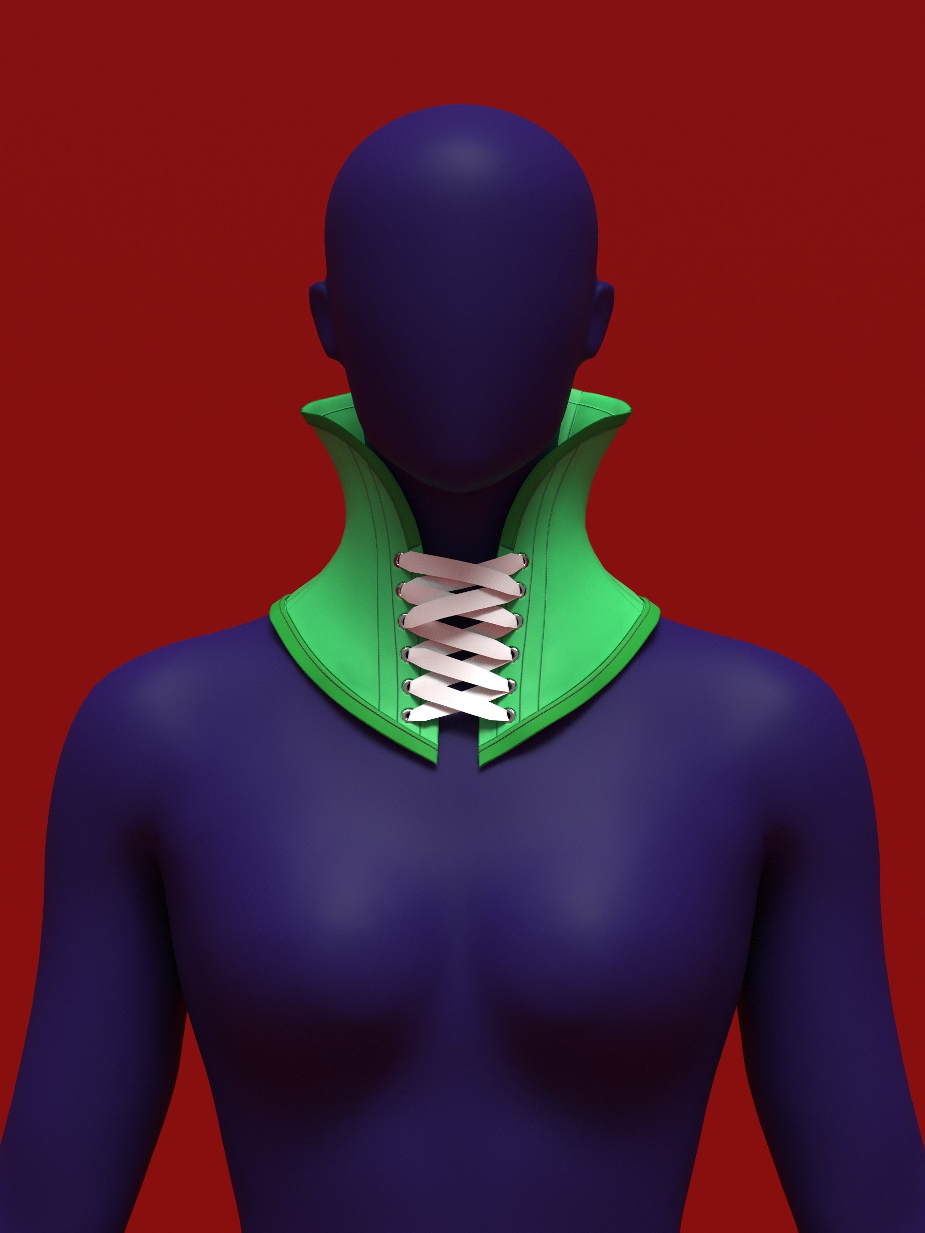 Open High Collar Neck Corset Sewing Pattern for Drag queens Cosplay Costume Fetish Alternative Goth Outfit by Katkow Holiday