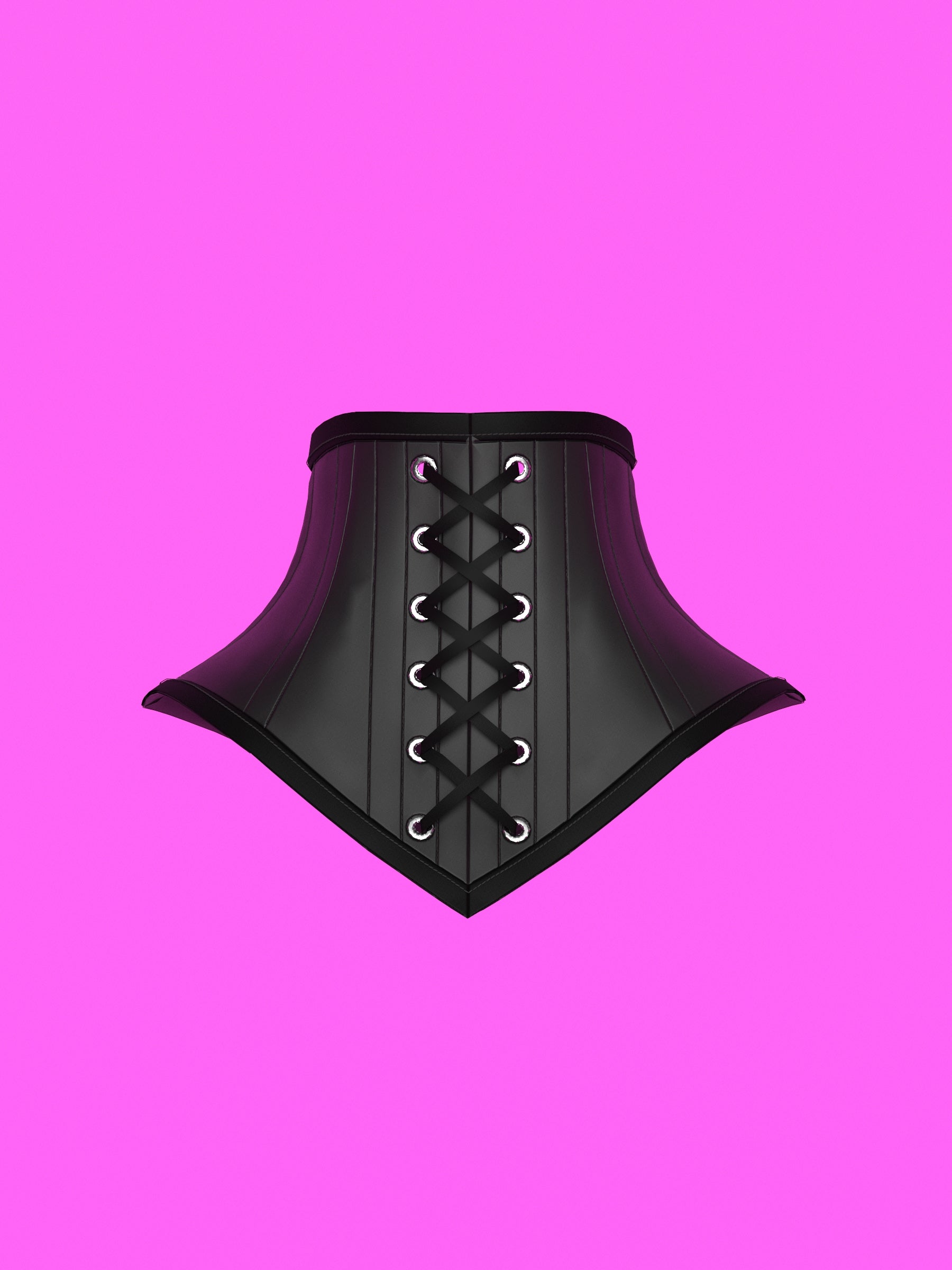 V-Cut Pointed Neck Corset Sewing Pattern for Drag Queens Cosplay Alternative Goth Fetish Costume Gear by Katkow