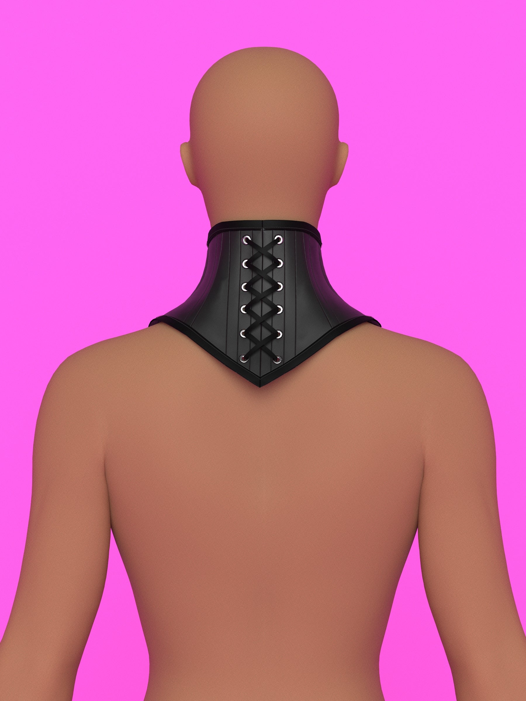 V-Cut Pointed Neck Corset Sewing Pattern for Drag Queens Cosplay Alternative Goth Fetish Costume Gear by Katkow