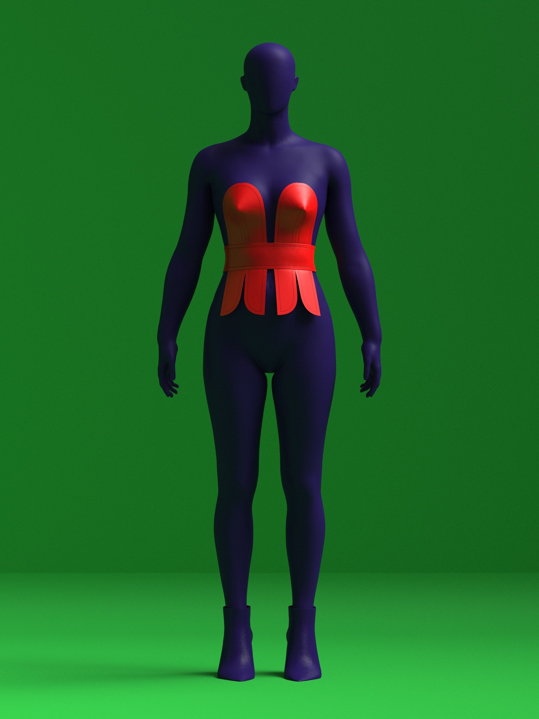 Belted Ribbon Top Sewing Pattern Corset Lace Belt for Drag Queens Sewing Pattern Costume Holiday Front 2