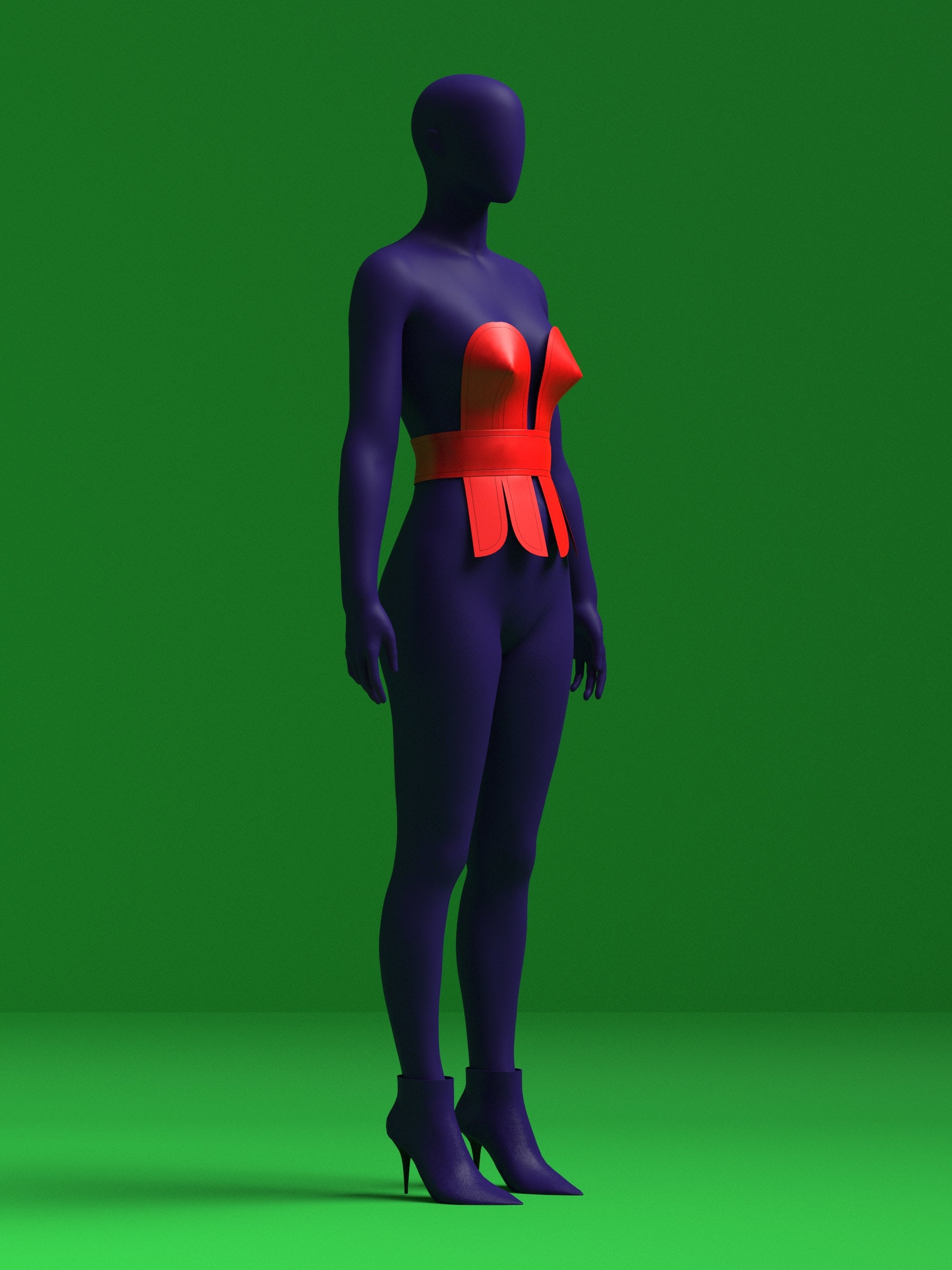 Belted Ribbon Top Sewing Pattern Corset Lace Belt for Drag Queens Sewing Pattern Costume Holiday Side