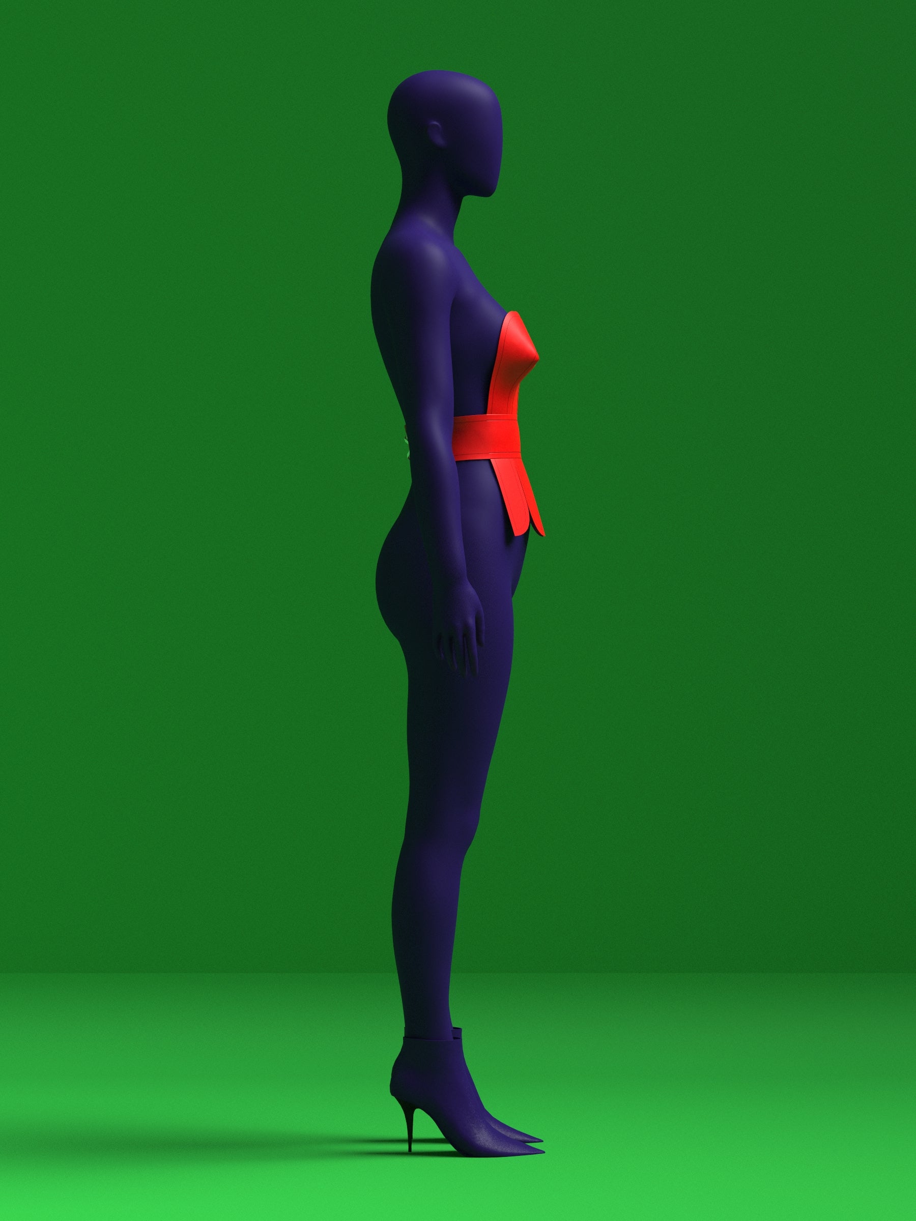 Belted Ribbon Top Sewing Pattern Corset Lace Belt for Drag Queens Sewing Pattern Costume Holiday Side 2