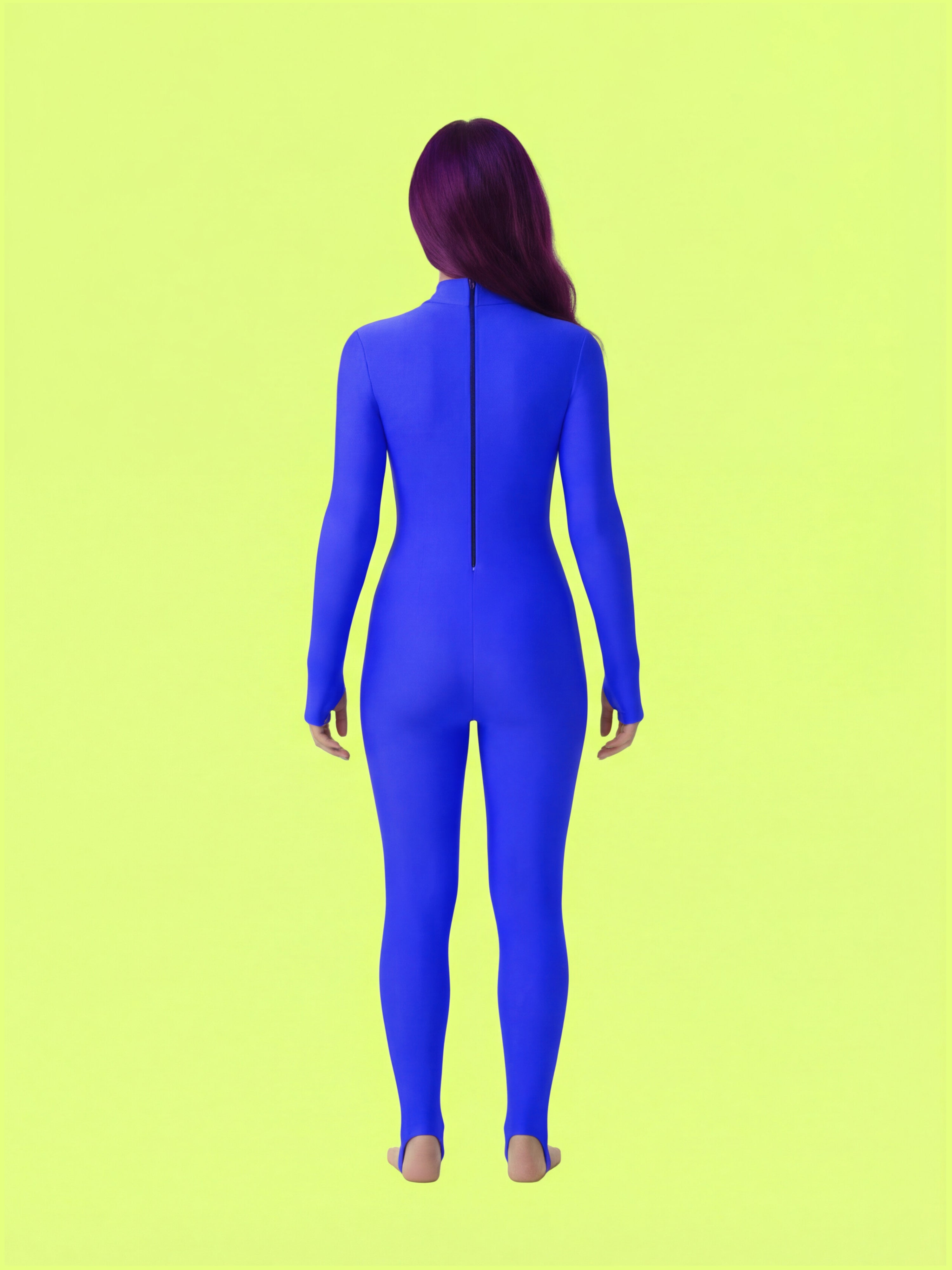 Full Catsuit Sewing Pattern for Women Cosplay Stretch Bodysuit Dancewear Superhero Suit by Katkow Model Back