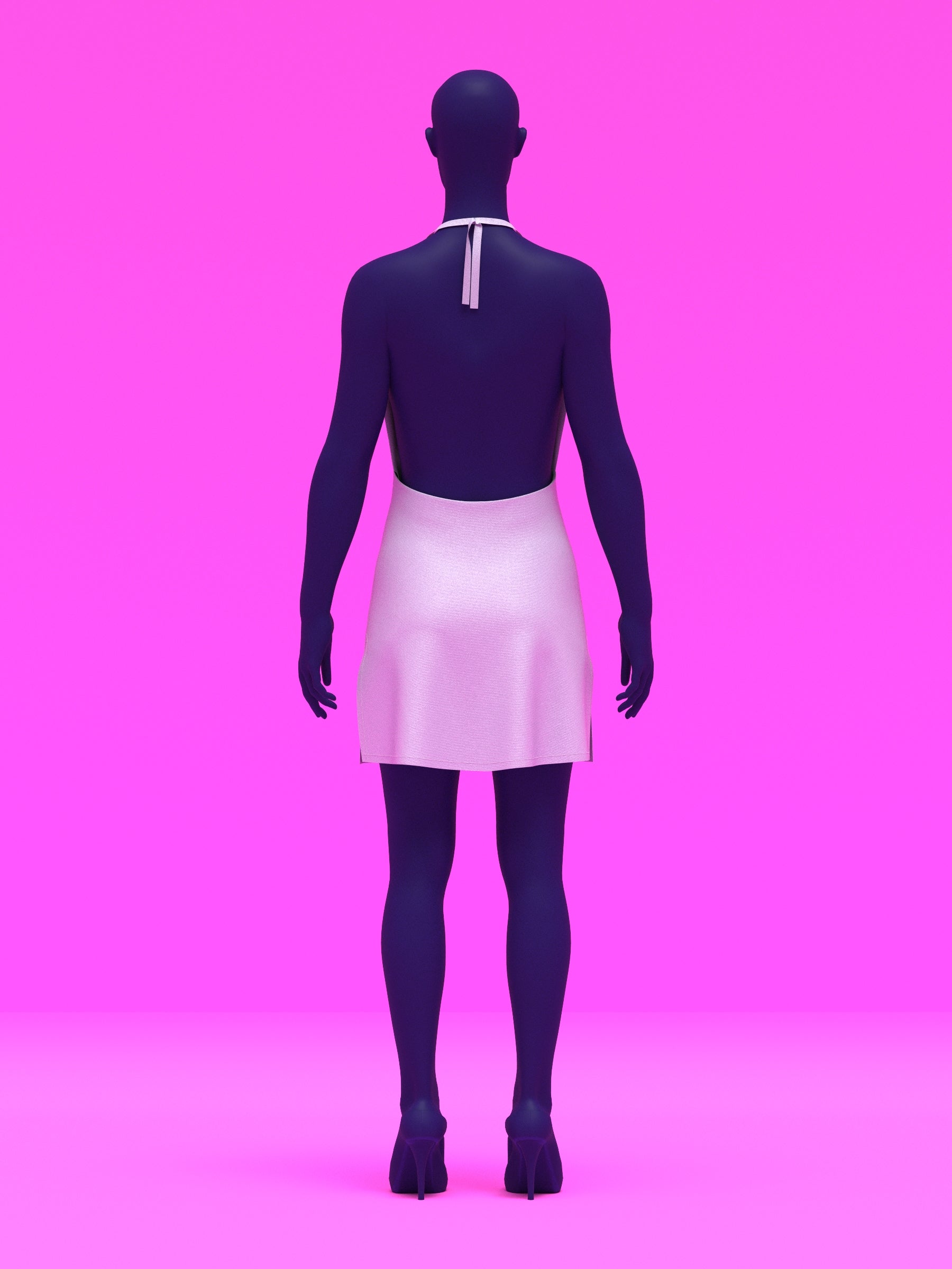 Cowl Neck Dress Sewing Pattern for Drag Queens by Katkow Paris Hilton Disco Party Easy Sew y2k Costume Mini Back