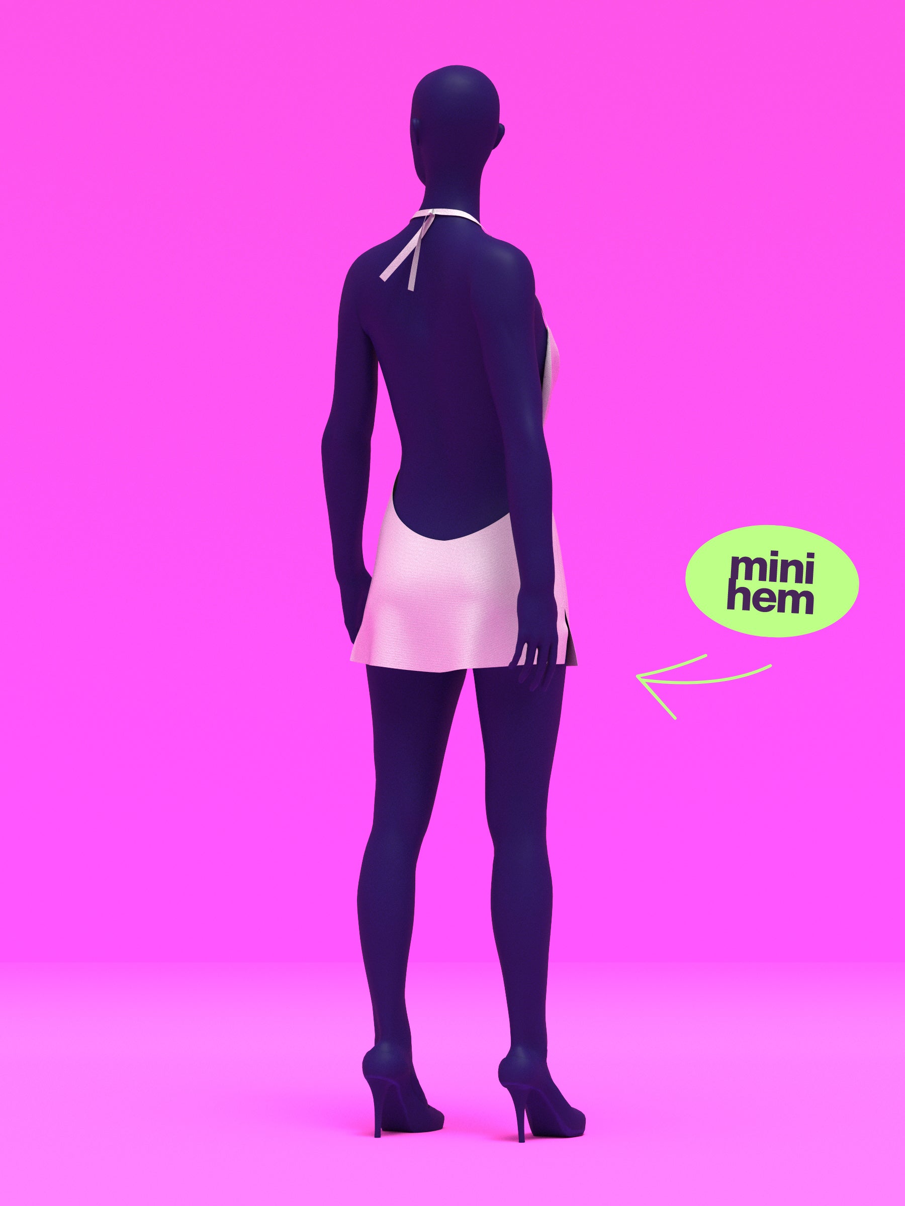 Cowl Neck Dress Sewing Pattern for Drag Queens by Katkow Paris Hilton Disco Party Easy Sew y2k Costume Mini Back