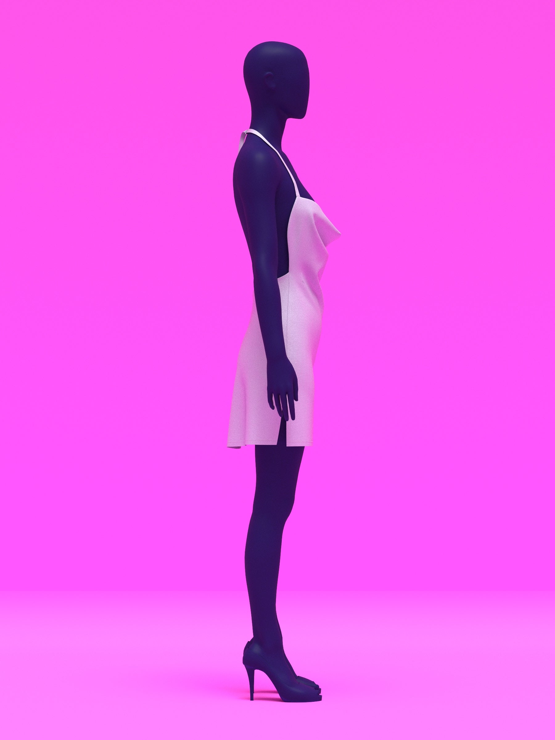 Cowl Neck Dress Sewing Pattern for Drag Queens by Katkow Paris Hilton Disco Party Easy Sew y2k Costume Mini Side