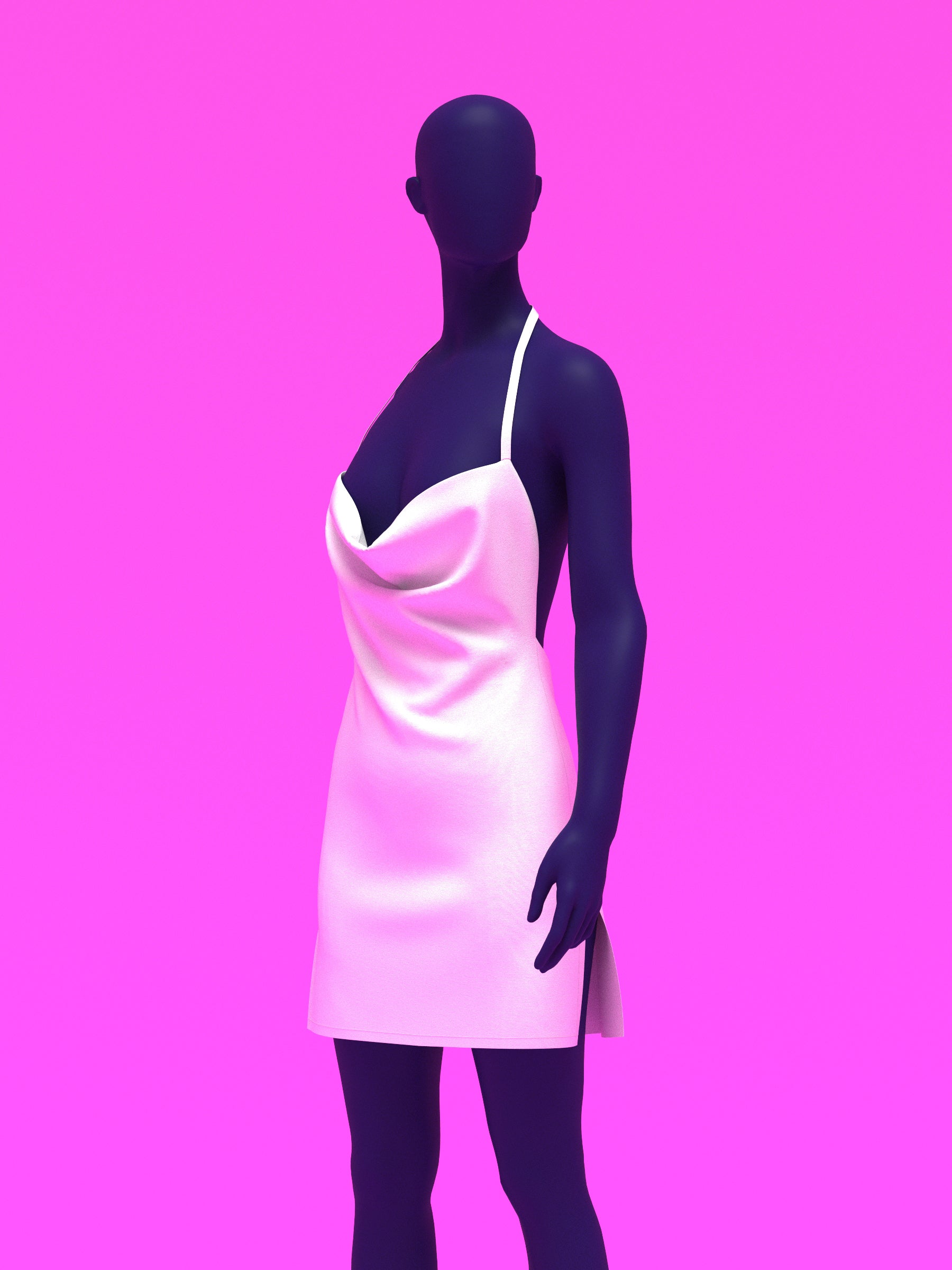 Cowl Neck Dress Sewing Pattern for Drag Queens by Katkow Paris Hilton Disco Party Easy Sew y2k Costume Mini