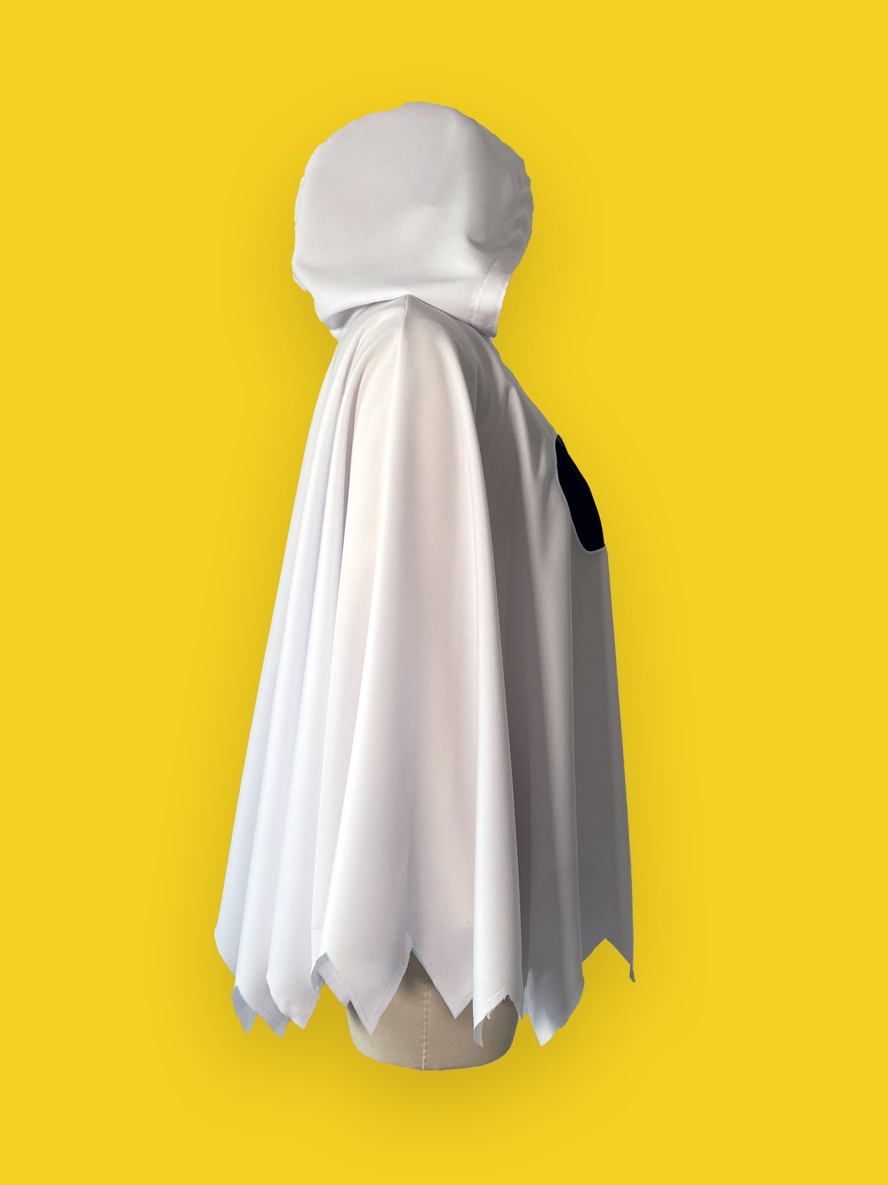 Ghost Hooded Poncho sewing pattern XS-4X for drag queen Halloween costume side view