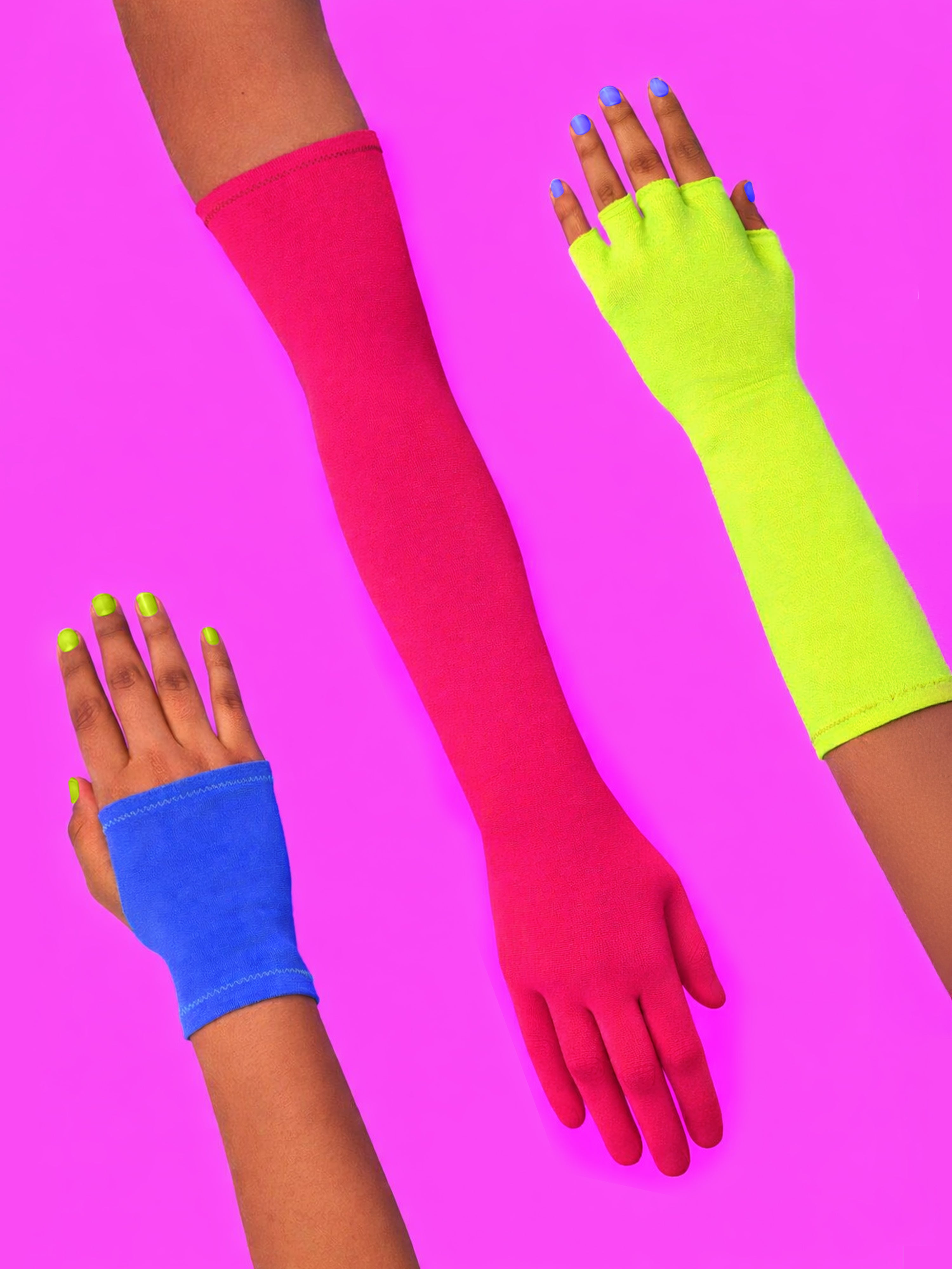 Patrón de costura de conjunto de guantes de varios estilos para Drag Queens sin dedos Opera