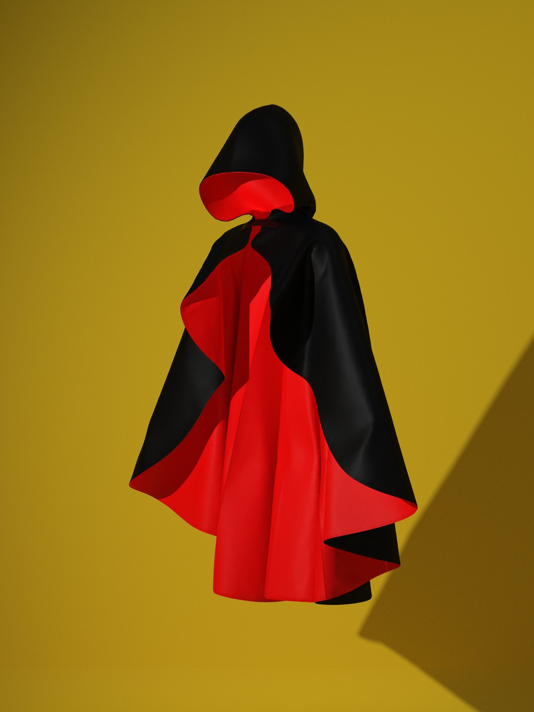 Gothic Oversized Cloak (XS-4X) Drag Queen Halloween Costume Sewing Pattern for Villain Fairytale Outfit Cosplay Angle