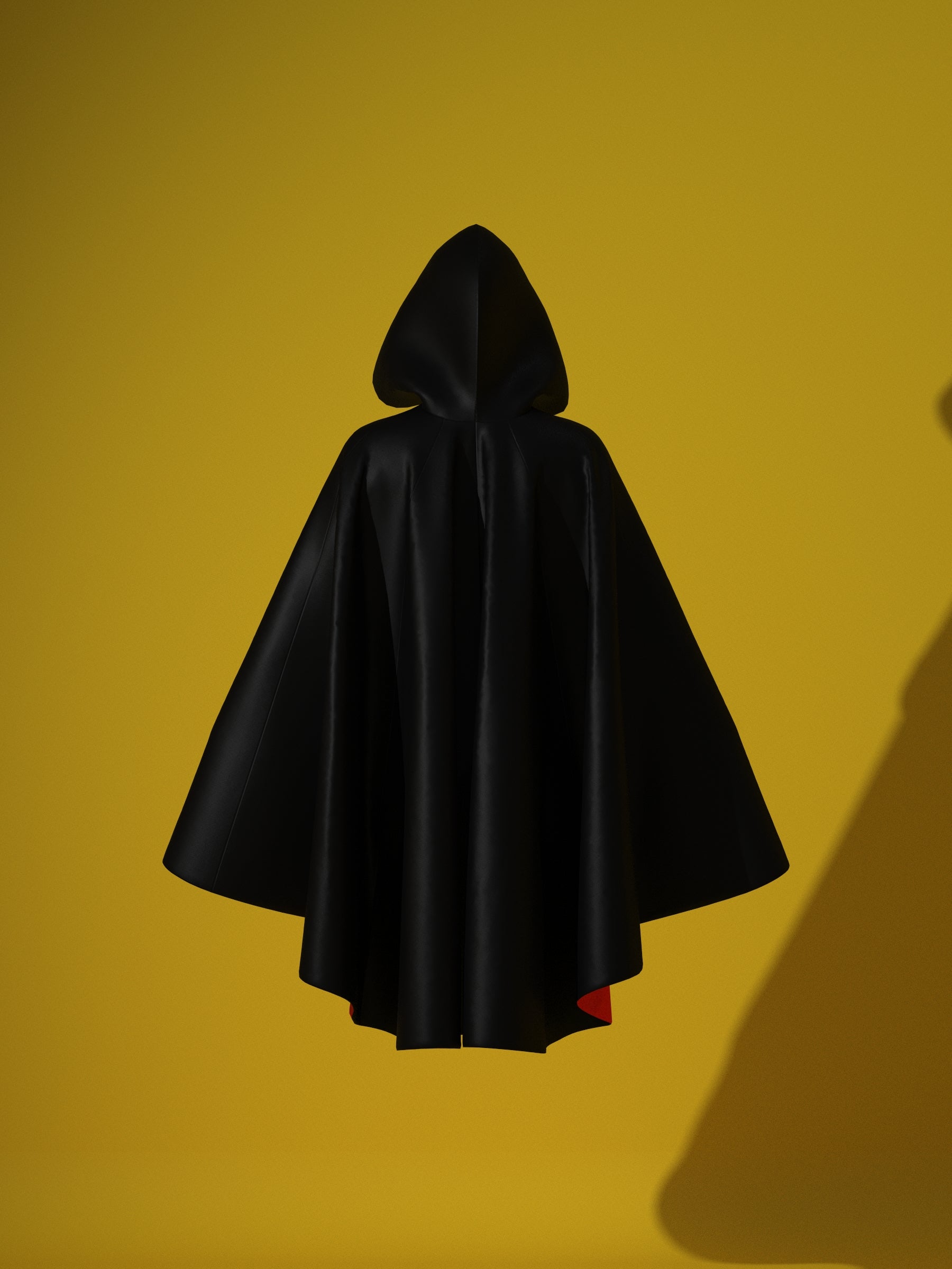 Gothic Oversized Cloak (XS-4X) Drag Queen Halloween Costume Sewing Pattern for Villain Fairytale Outfit Cosplay Back