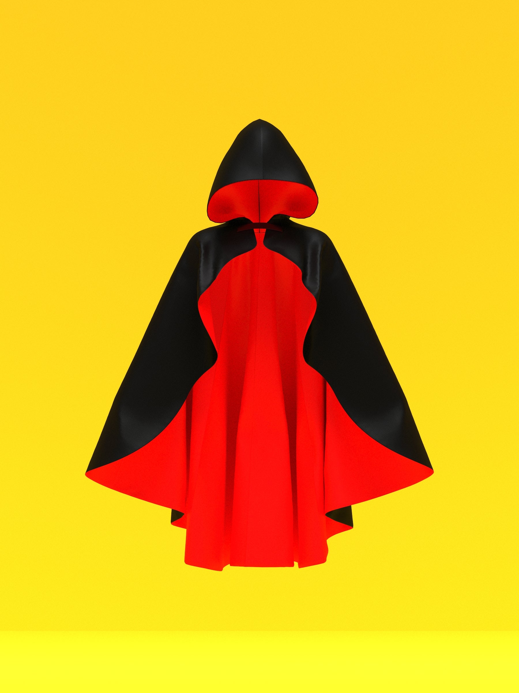 Gothic Oversized Cloak (XS-4X) Drag Queen Halloween Costume Sewing Pattern for Villain Fairytale Outfit Cosplay Front