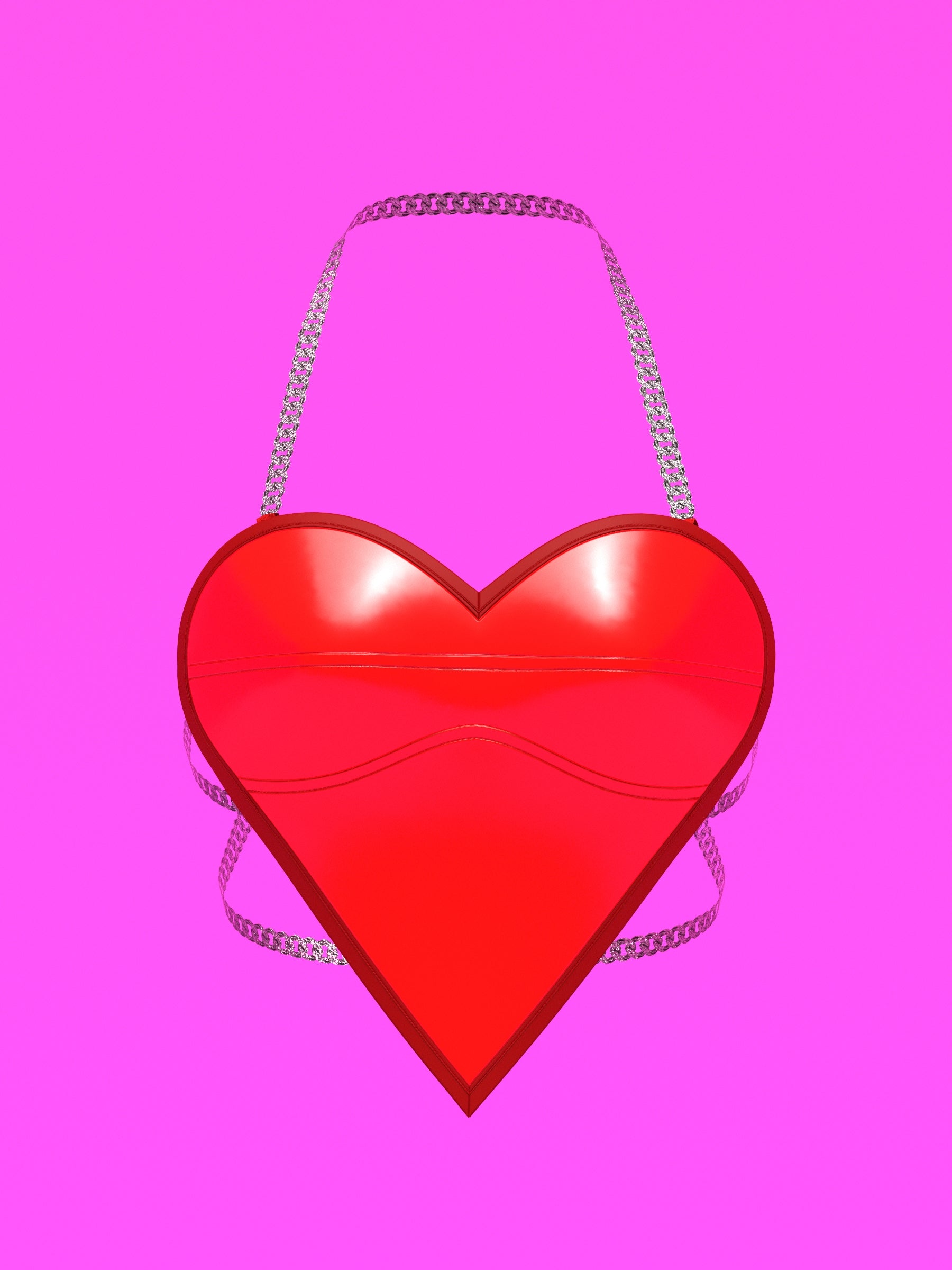 Heart Plate Top Sewing Pattern For Drag Queens Valentines Day Outfit Costume by Katkow Red Front