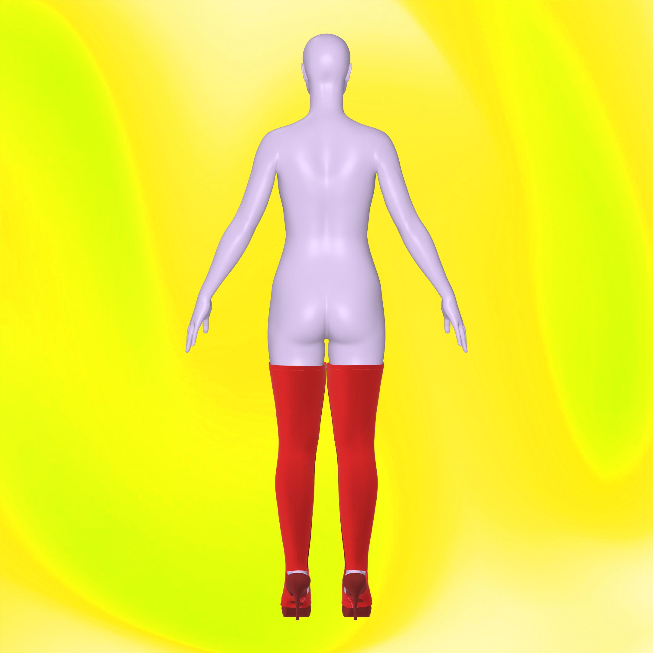 katkow drag queen lace up thigh high heel shoe spats sewing pattern back