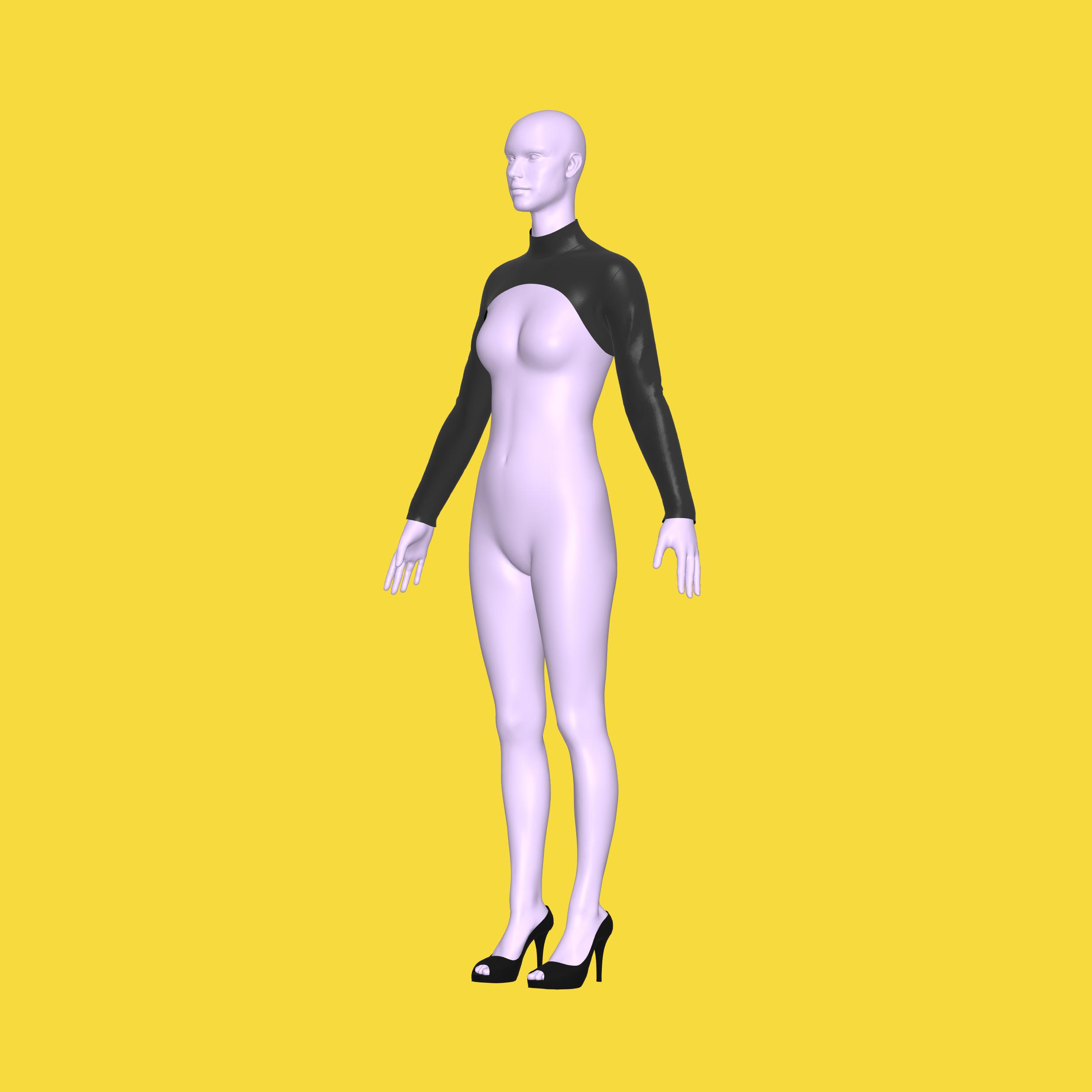 Katkow Long Sleeve Shrug Sewing Pattern (Sizes XS-4X) - PDF Drag Queen Costume Fashion Accessory Top Goth Cosplay Fairy Stripper Side