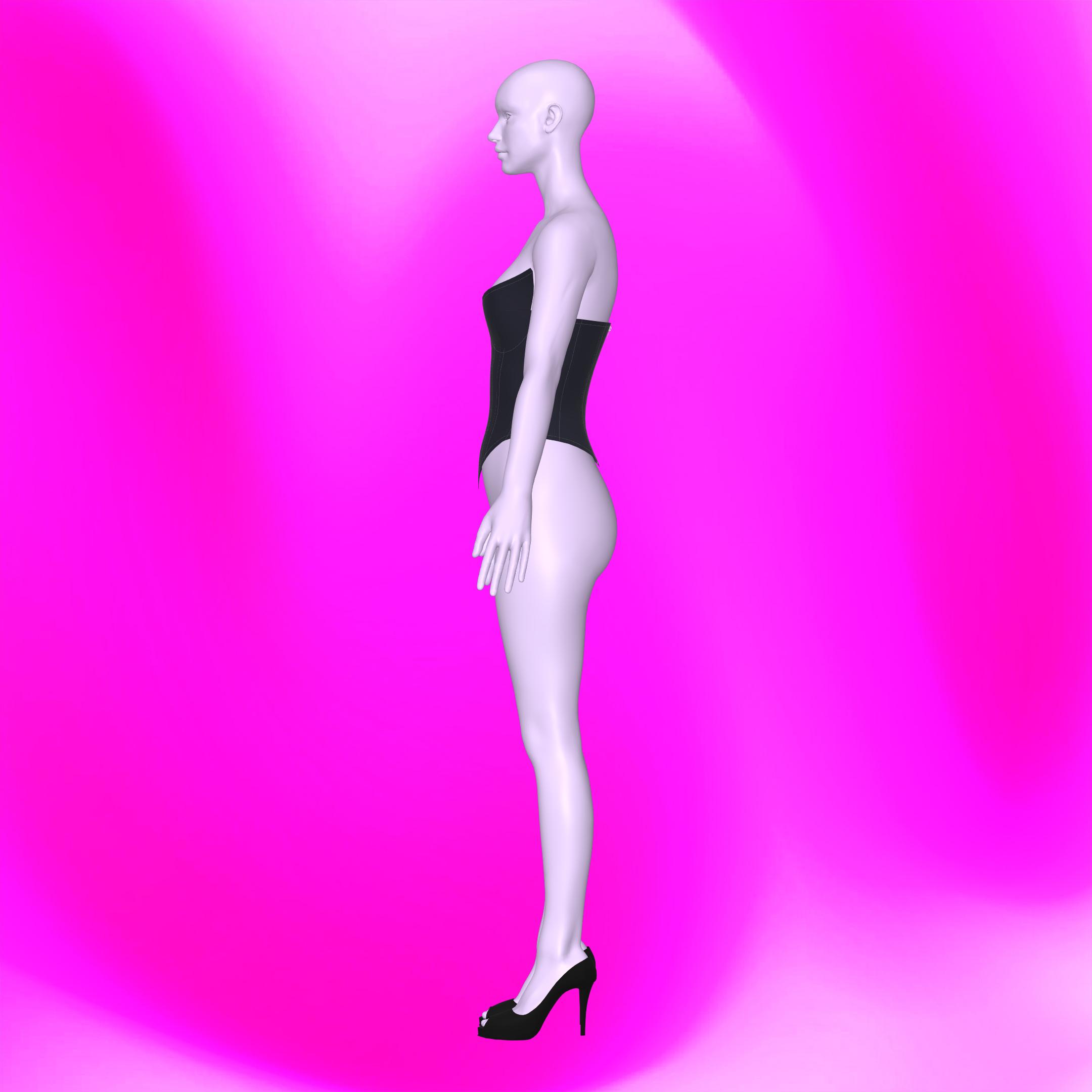 katkow drag queen pointed corset sewing pattern side