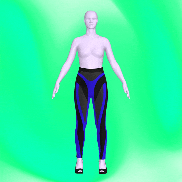 katkow drag queen stretch color block leggings sewing pattern gif