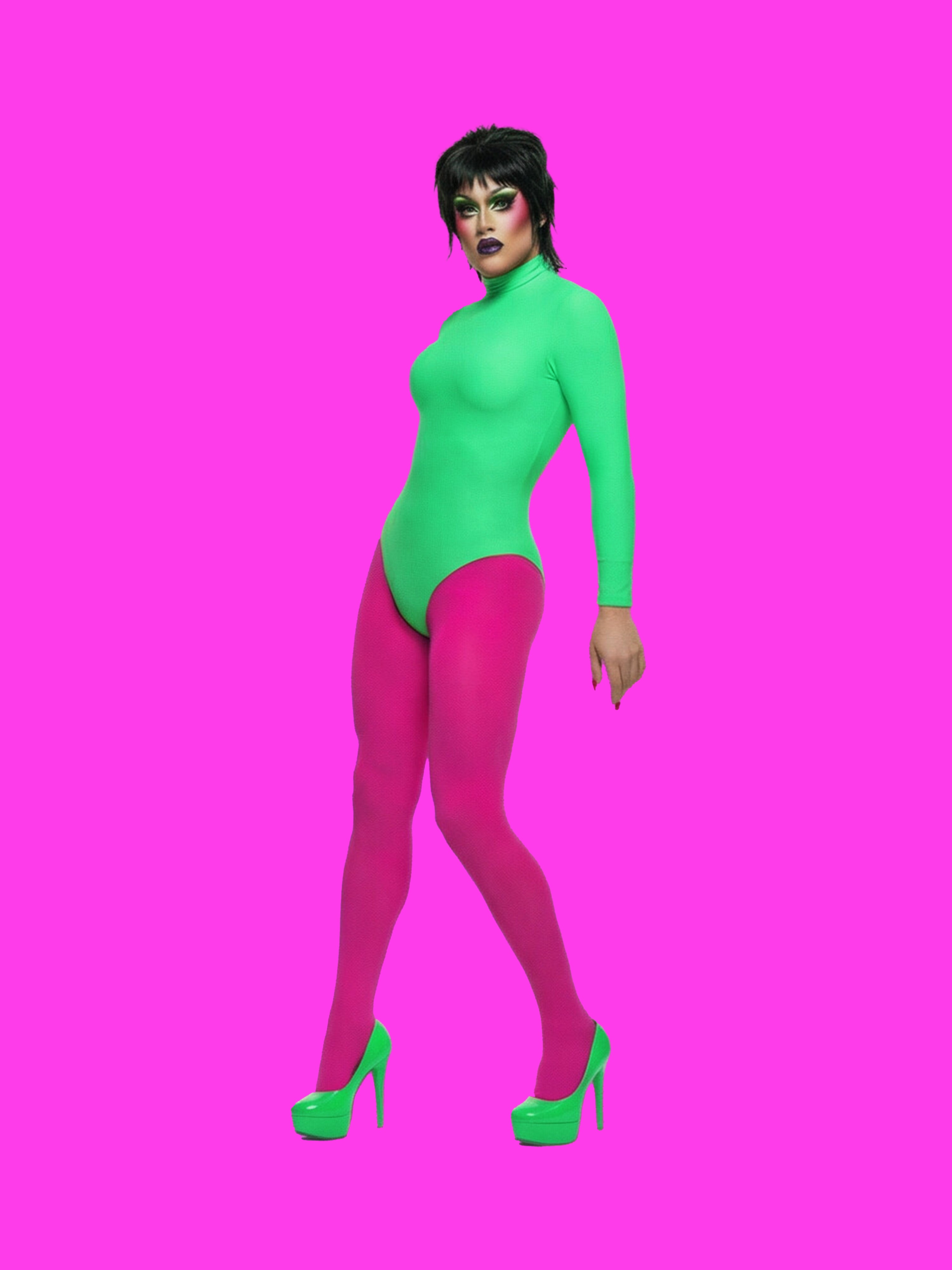 Long Sleeve Leotard Sewing Pattern for Drag Queens Costume Outfit Cosplay Rave Festival Dance Katkow Sew DIY