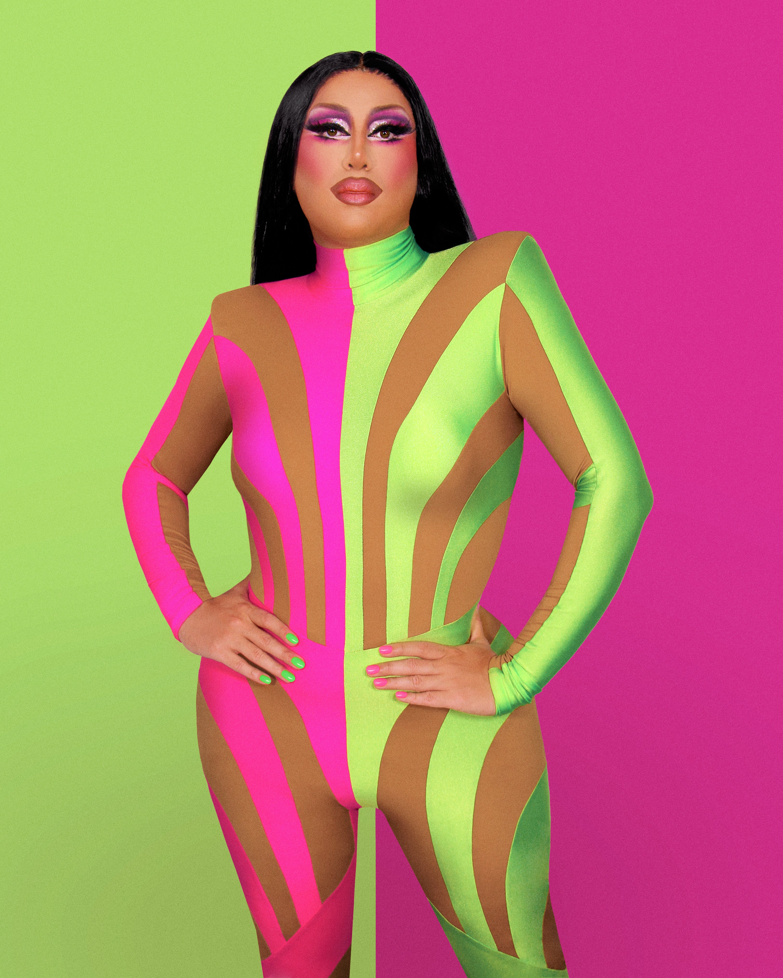 sour many drag queen in ruben isaza half catsuit sewing pattern
