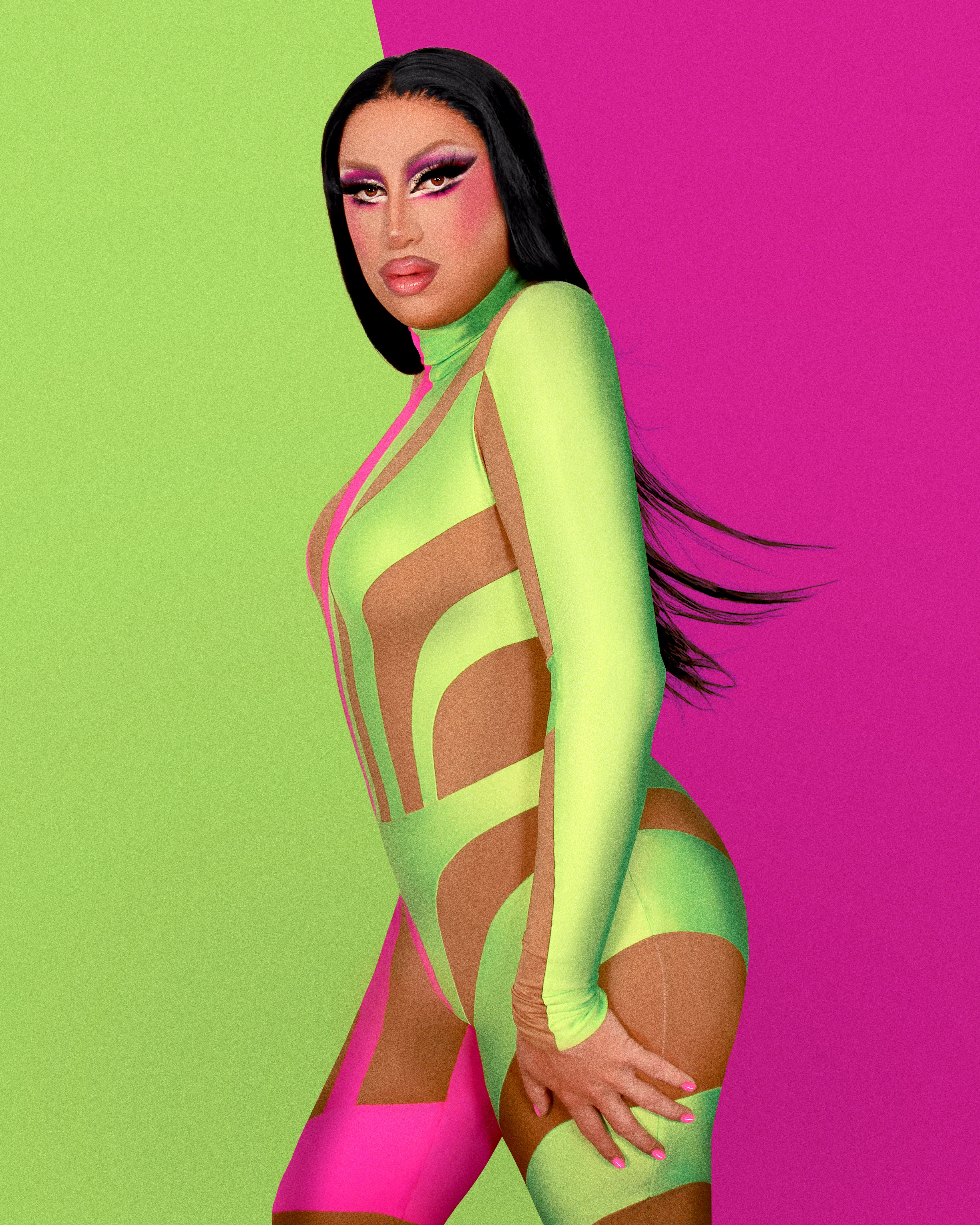 sour many drag queen in ruben isaza half catsuit sewing pattern