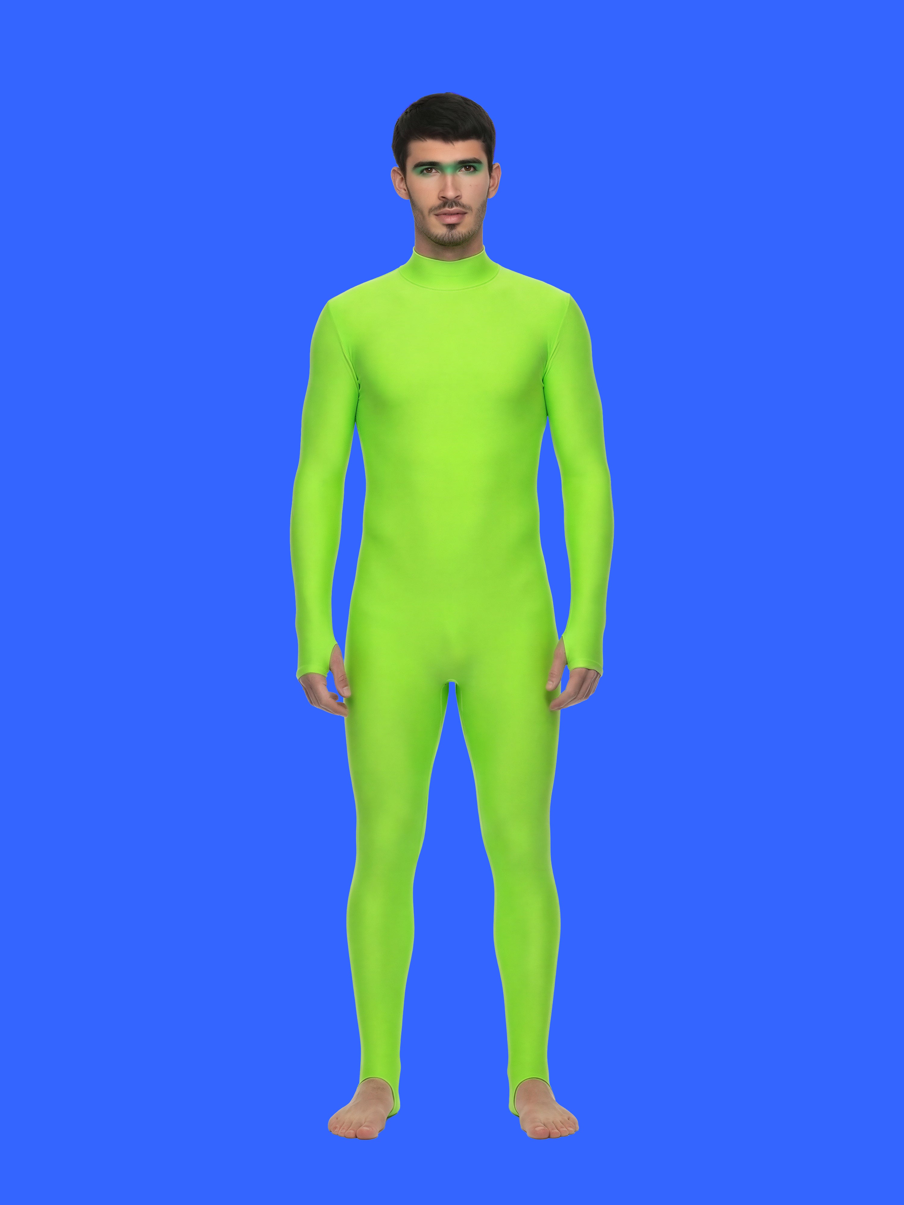 Men's Stretch Catsuit Sewing Pattern For Cosplay Superhero Suit Costume Easy Sew Bodysuit Onsie Leotard Dancewear Katkow