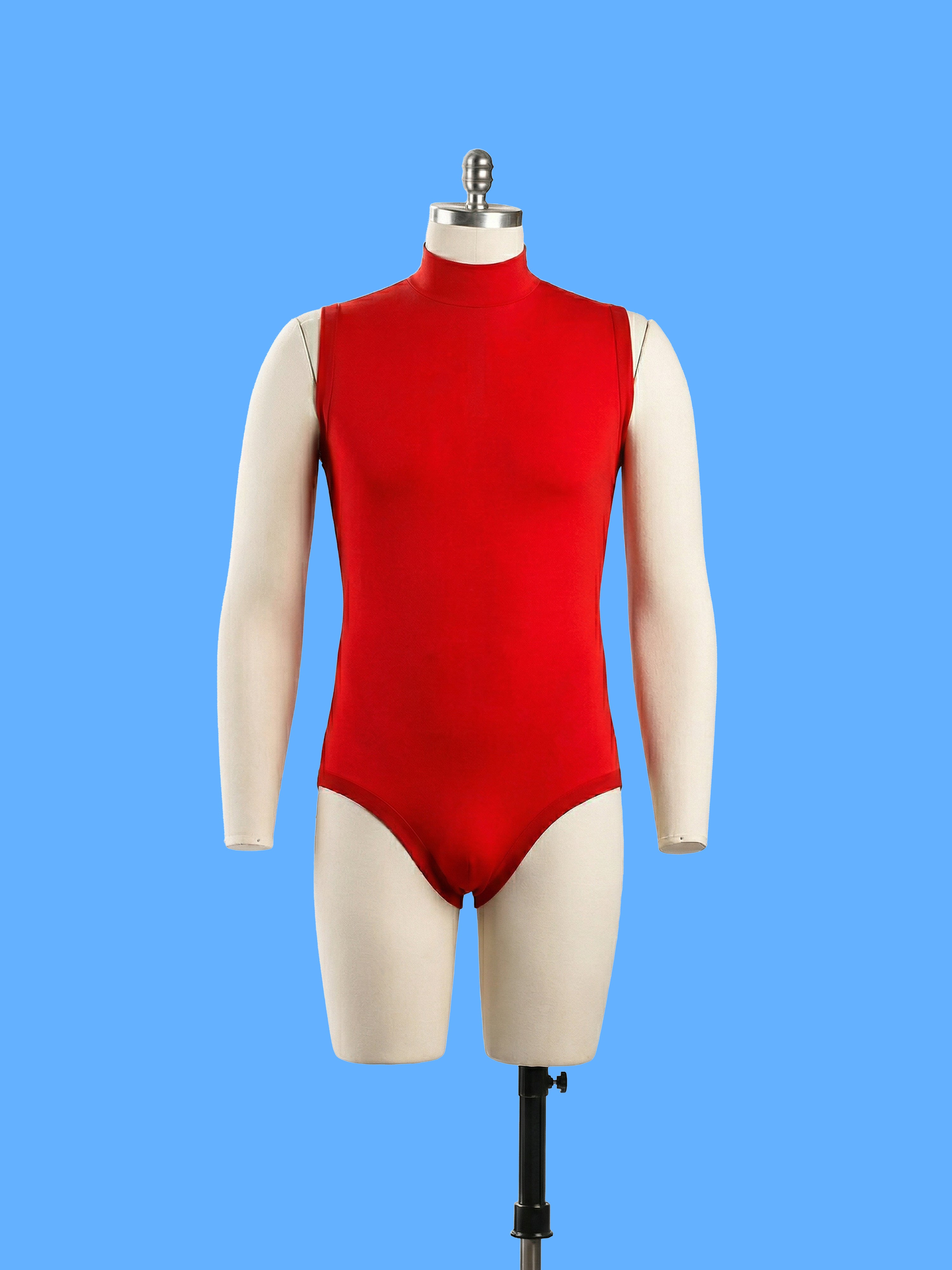 Men's Sleeveless Leotard Sewing Pattern for Cosplay and Dancewear Stretch Bodysuit Onesie Superhero Suit Costume dressform