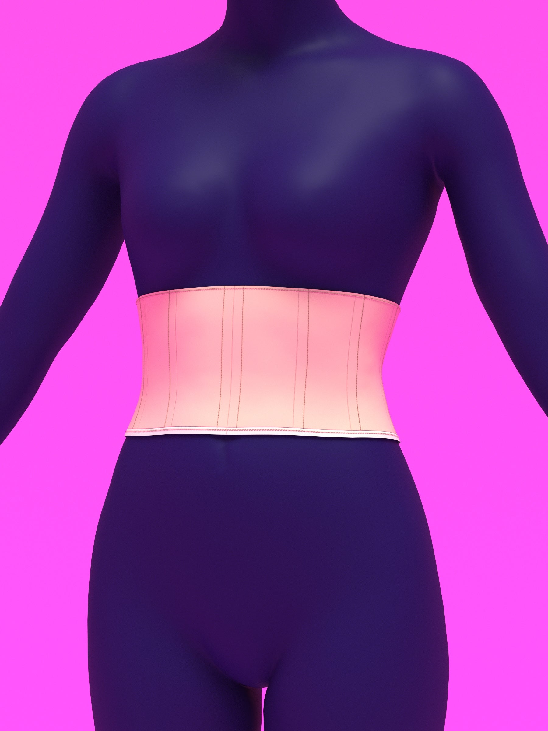 Mini Corset Waist Cincher Sewing Pattern For Drag Queens Body Shaper Katkow Front