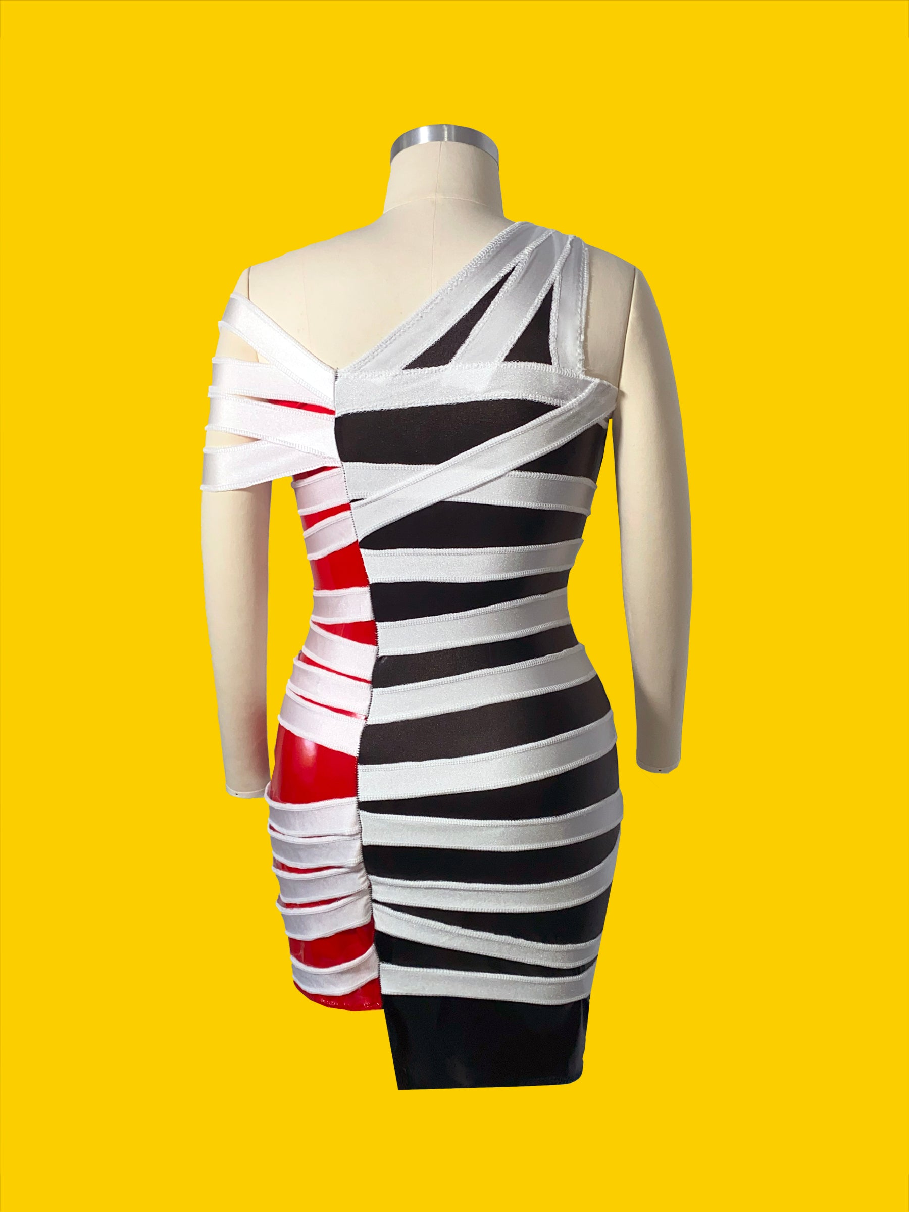 Mummy Stretch Dress (XS-XL) Drag Queen Halloween Costume Sewing Pattern back