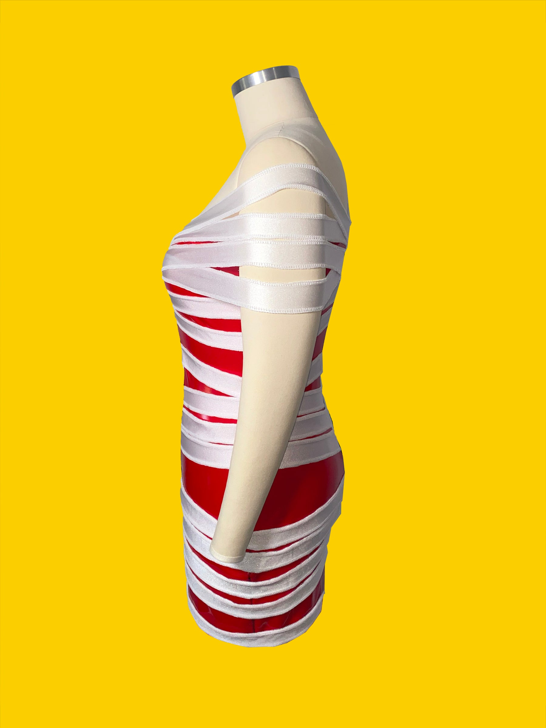 Mummy Stretch Dress (XS-XL) Drag Queen Halloween Costume Sewing Pattern Side