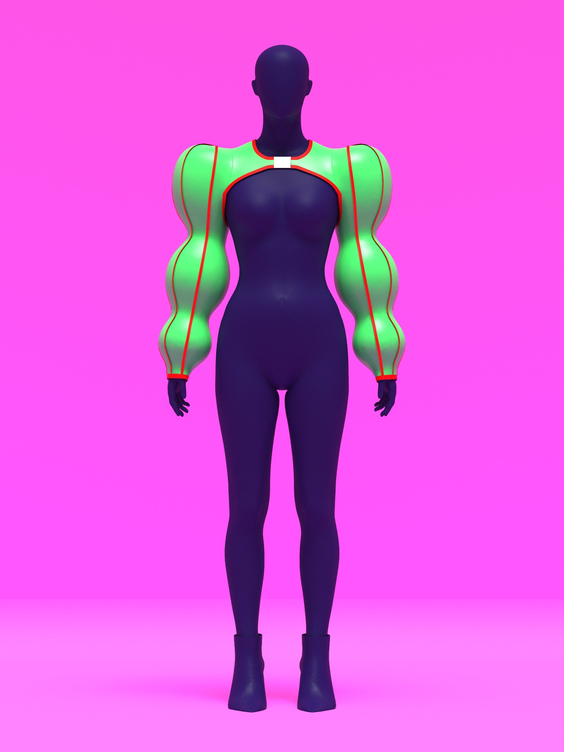 Ornament Ball Sleeve Shrug Sewing Pattern Top for Drag Queens Holiday Festive Outfit Costume Big Sleeves front