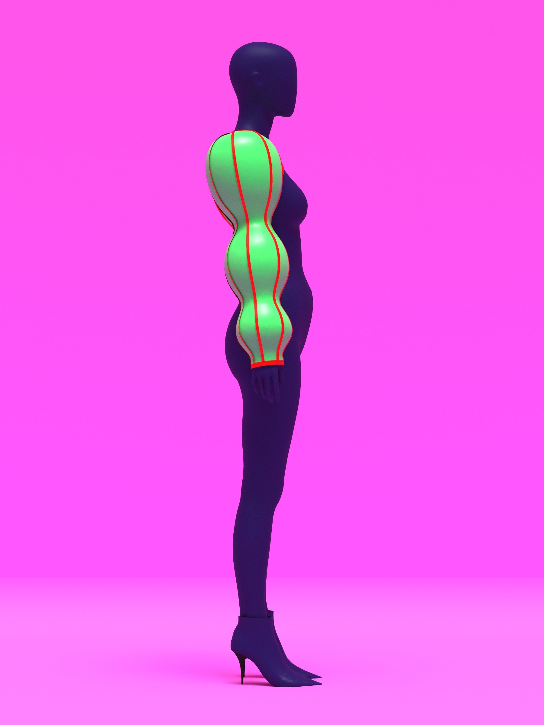 Ornament Ball Sleeve Shrug Sewing Pattern Top for Drag Queens Holiday Festive Outfit Costume Big Sleeves side 2