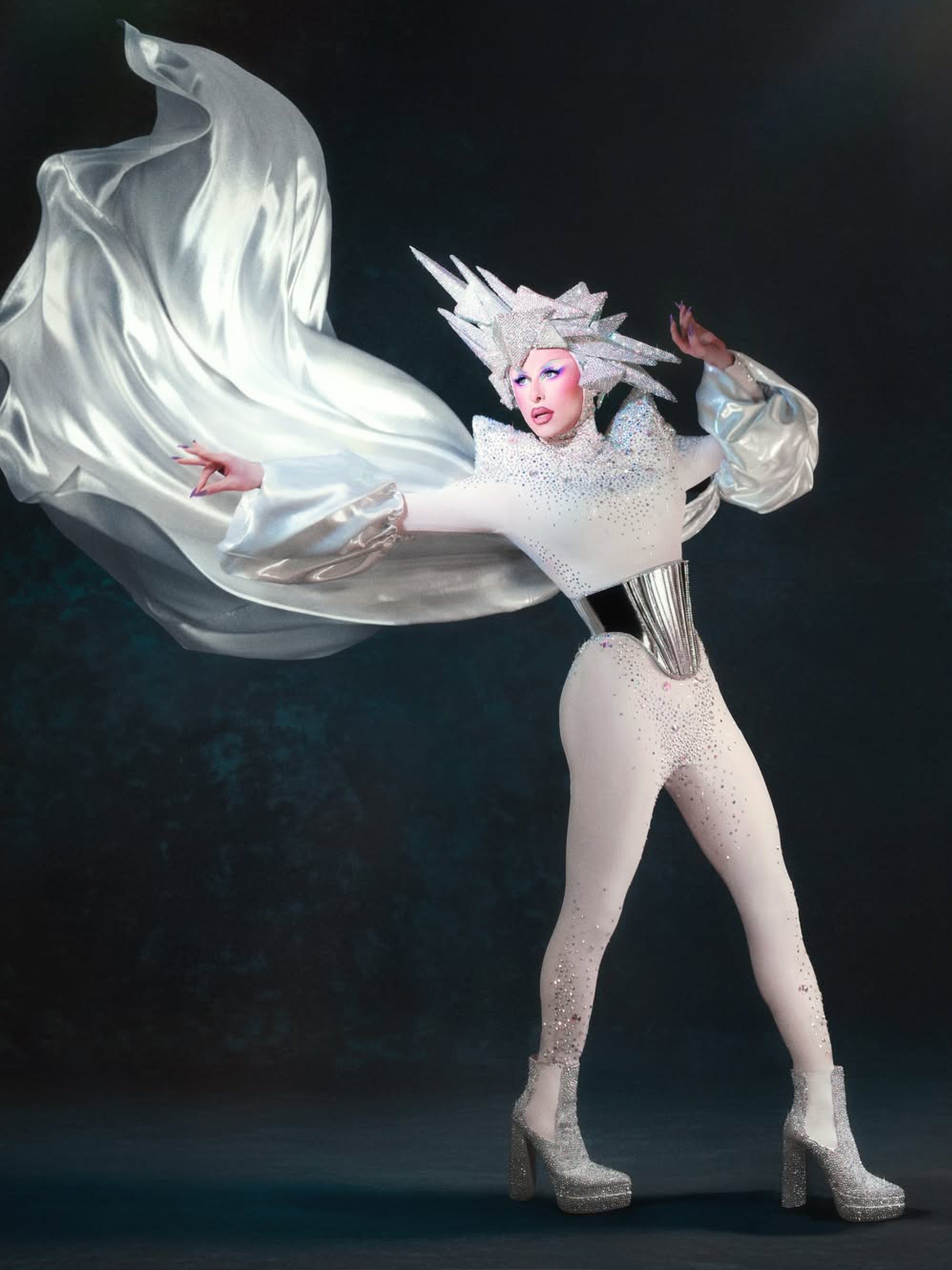 Pointed Shoulder Catsuit Sewing Pattern