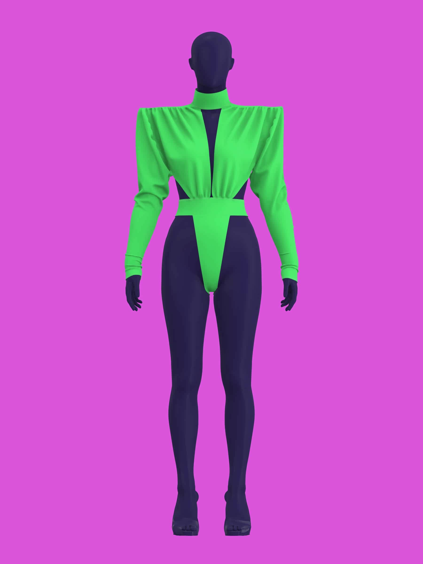 80s Shoulder Pad Leotard Sewing Pattern For Drag Queens Bodysuit Sexy Stretch Dancewear Festival Stripper Rave Costume