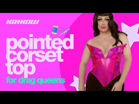 Pointed Cup Corset Top Sewing Pattern (XS-4X)