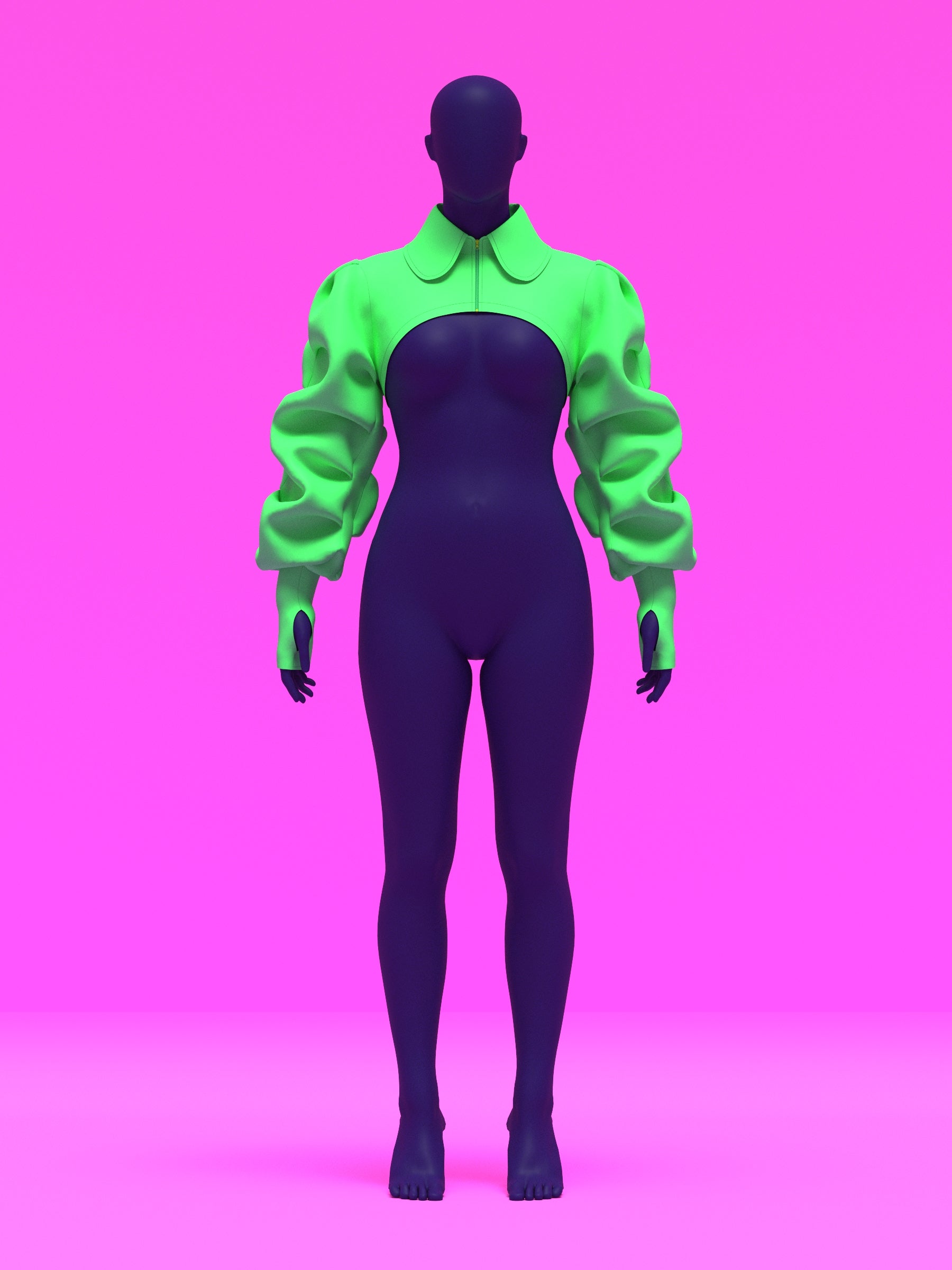 Ruched Sleeve Shrug Sewing Pattern For Drag Queens by Katkow oversized ruffle wrinkle sleeve pattern top accessory