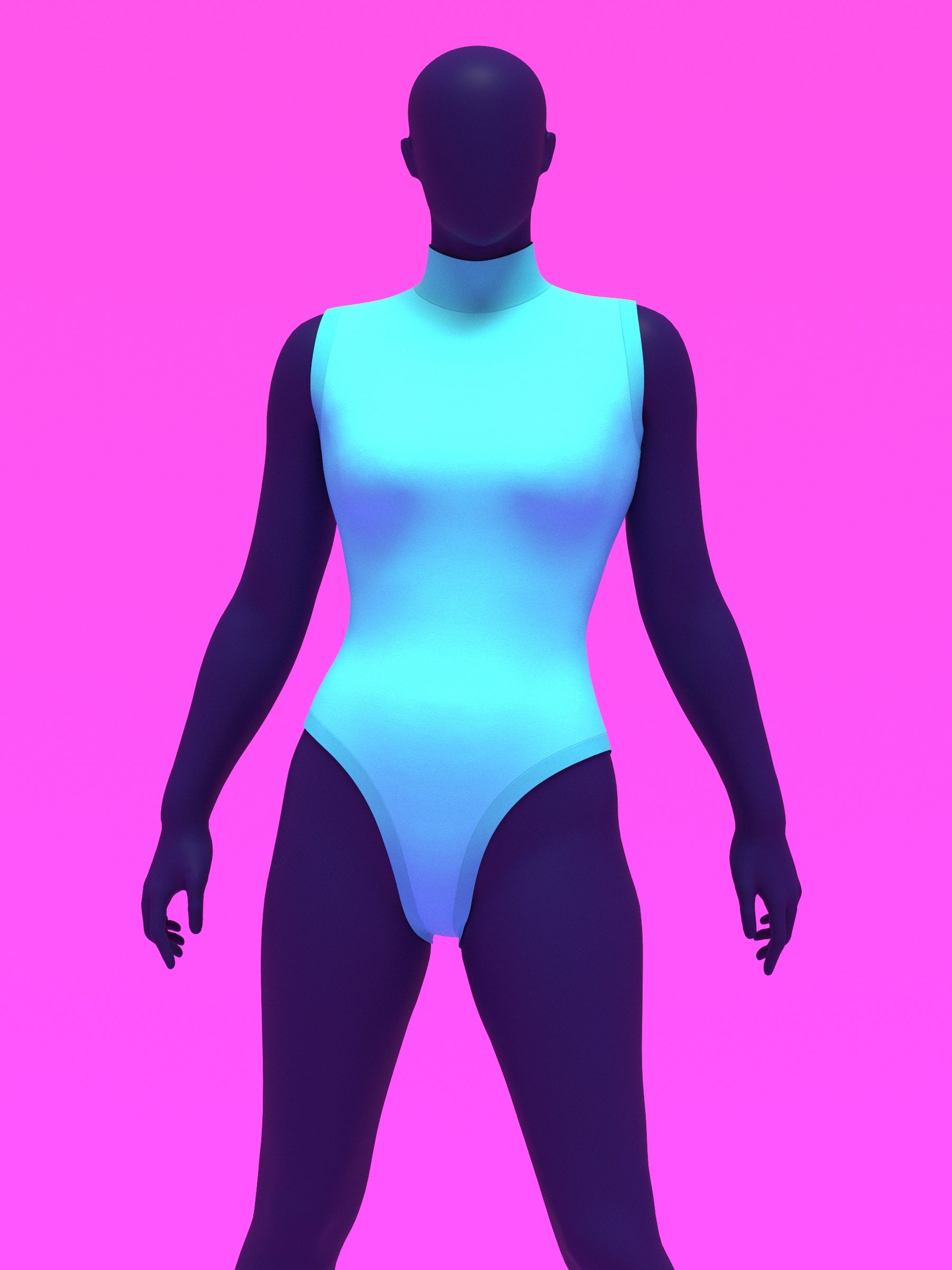 Sleeveless Leotard Sewing Pattern For Drag Queens and Women's Cosplay Stretch Easy Beginner Sewing Dancewear Unitard Bodysuit by Katkow Front