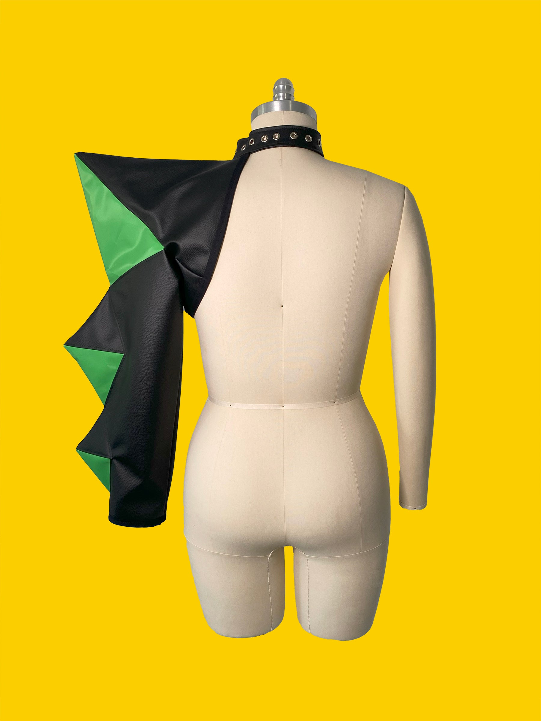 Spiked Buckle Sleeve Top sewing pattern XS-4X for drag queen Halloween costume back