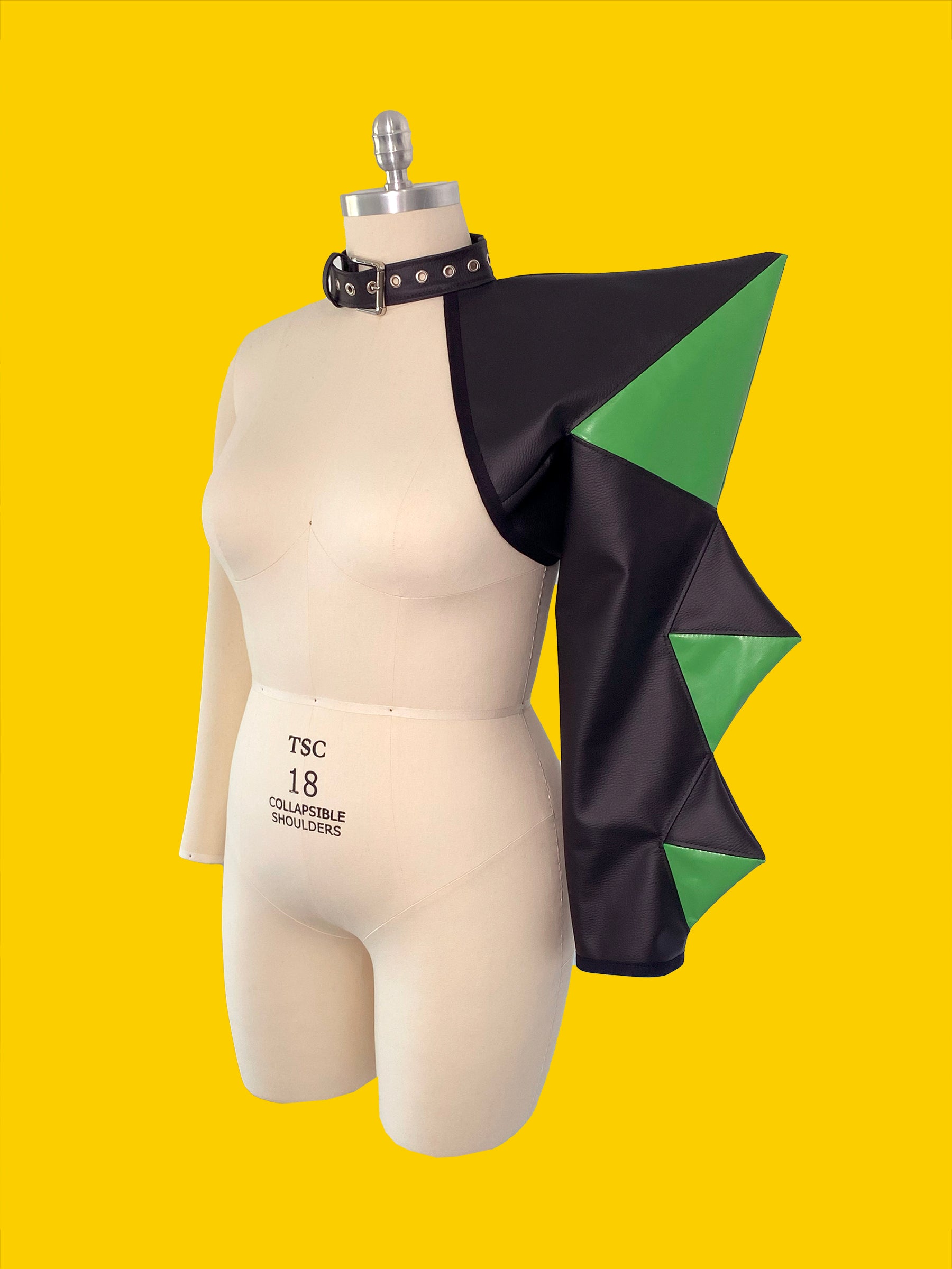 Spiked Buckle Sleeve Top sewing pattern XS-4X for drag queen Halloween costume Front