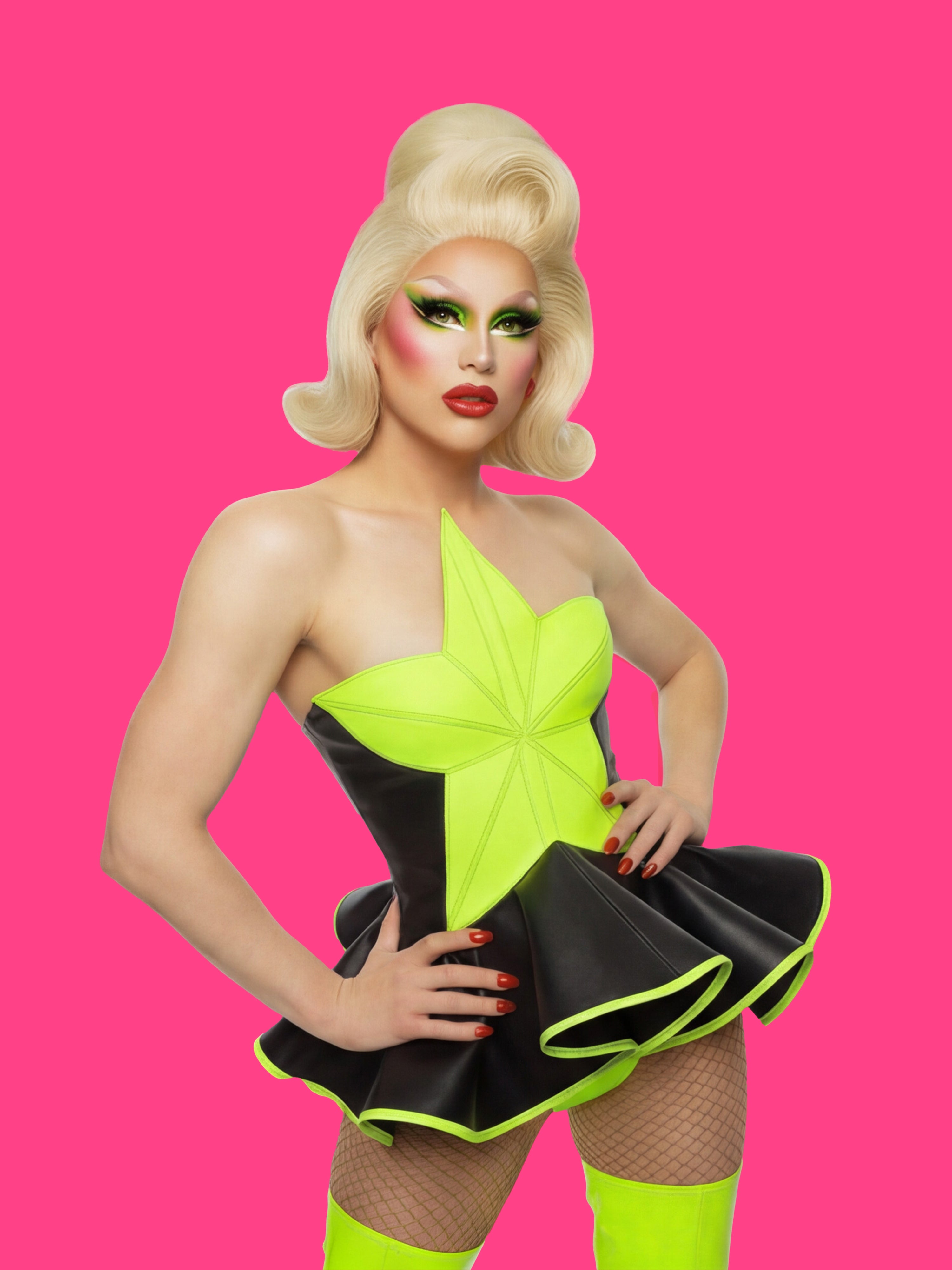 Star Corset Peplum and Thong (Set) Sewing Pattern for Drag Queens Holiday Christmas Costume Outfit Camp by Katkow Festive Front