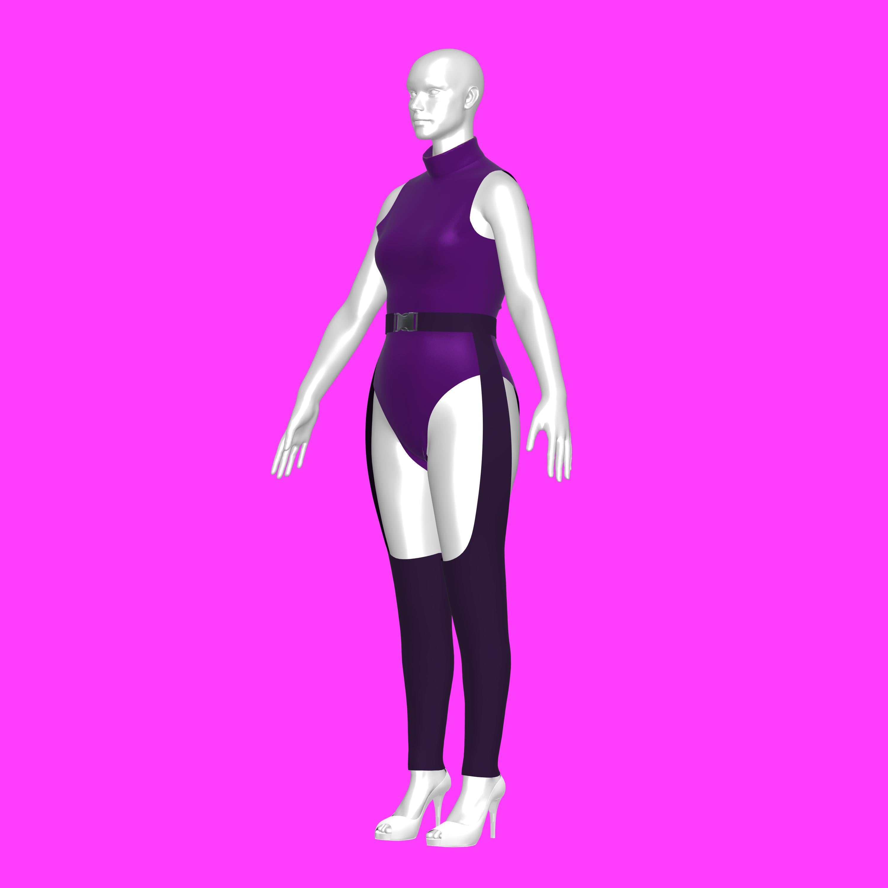 katkow drag queen leotard and chaps sewing pattern angle