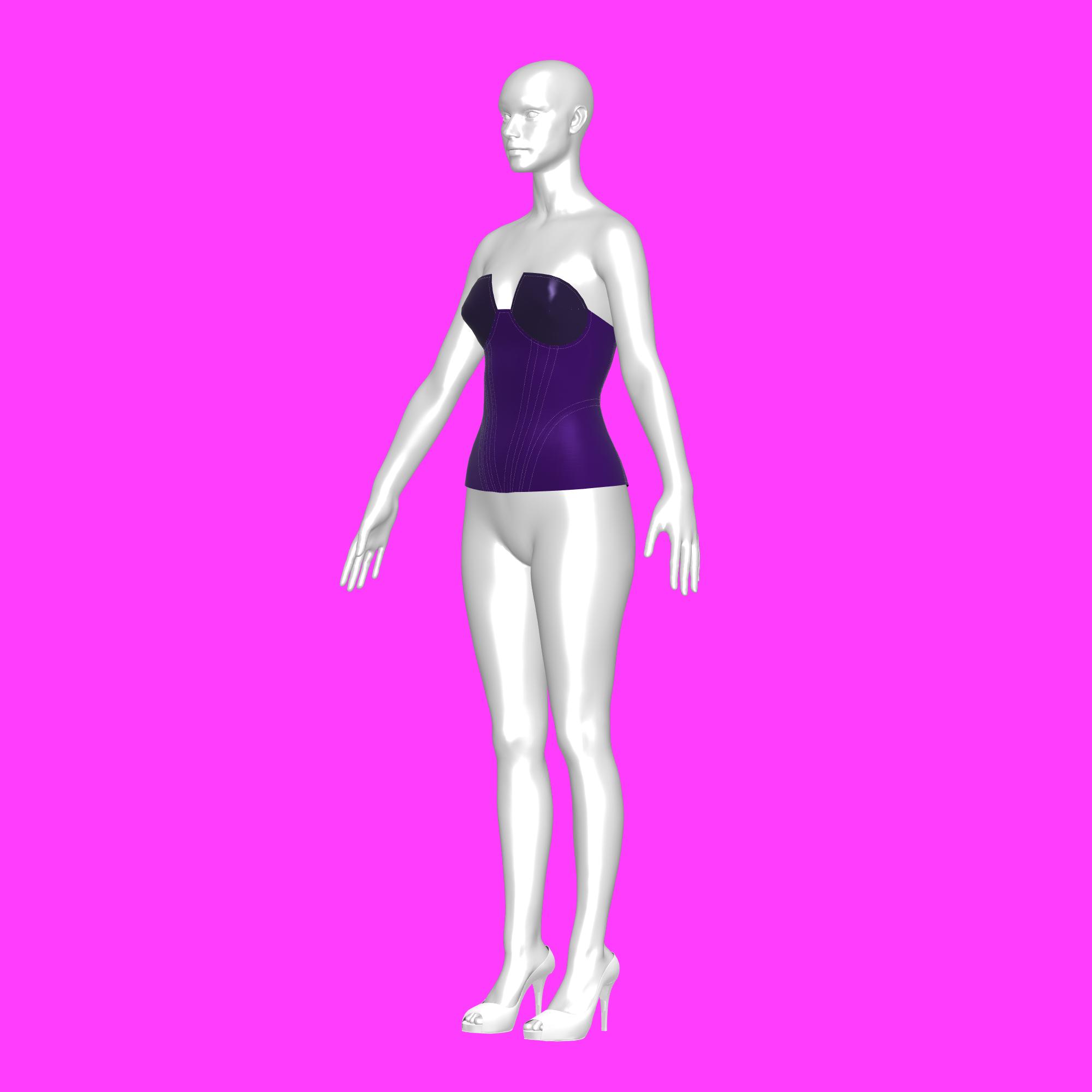 katkow stretch bustier corset sewing pattern drag queen angle